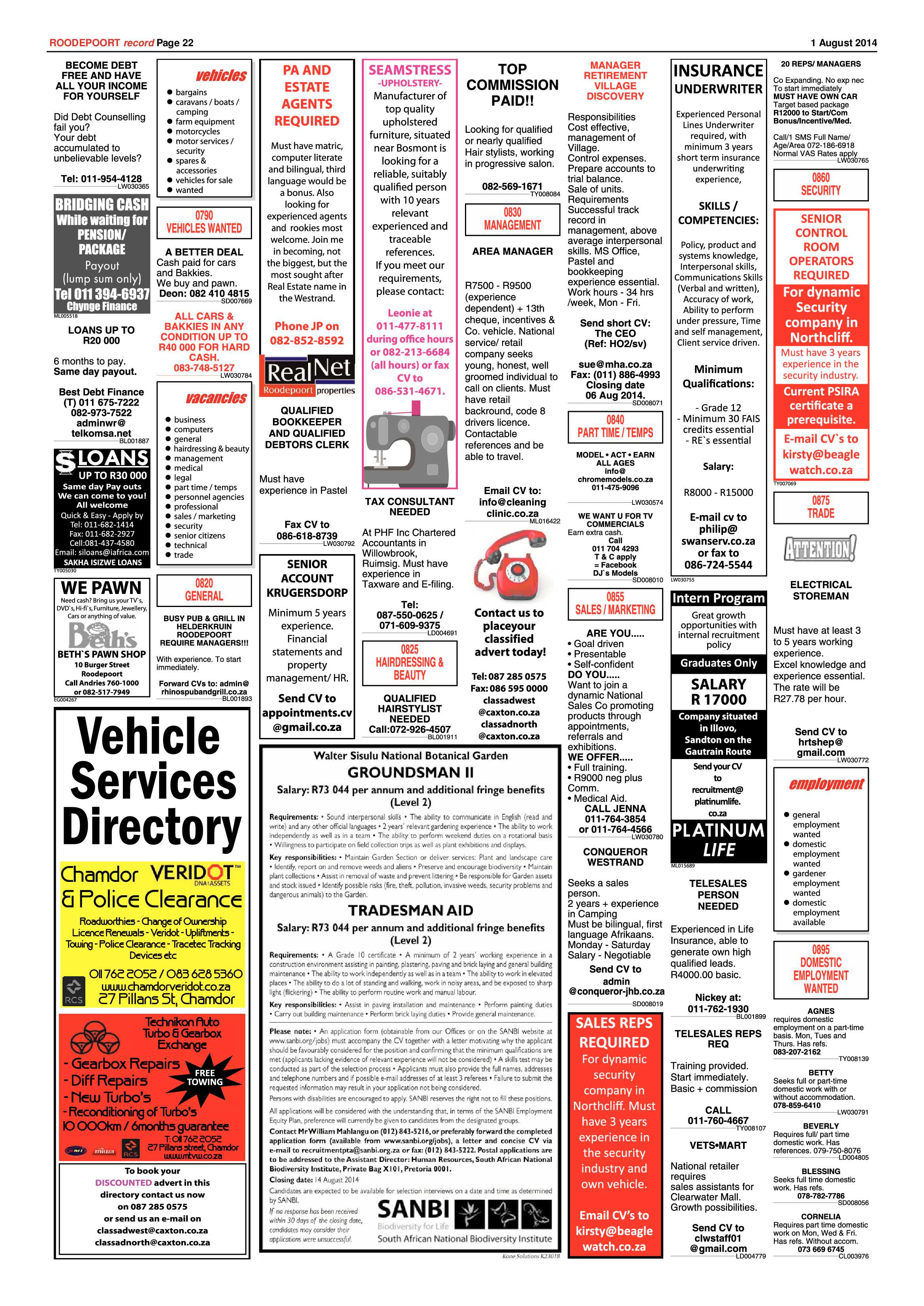 Roodepoort Record 1 August 2014 page 22