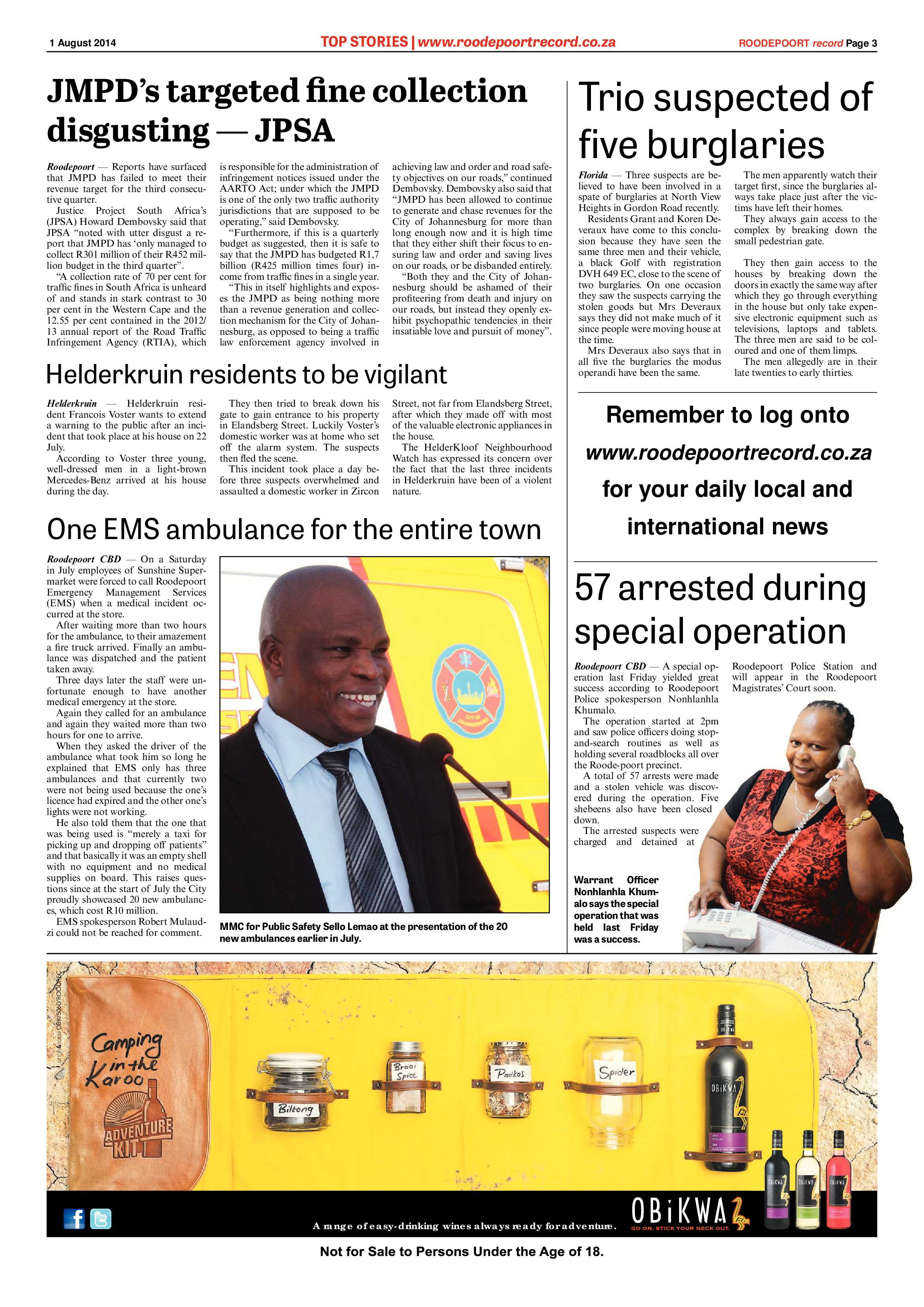 Roodepoort Record 1 August 2014 page 3