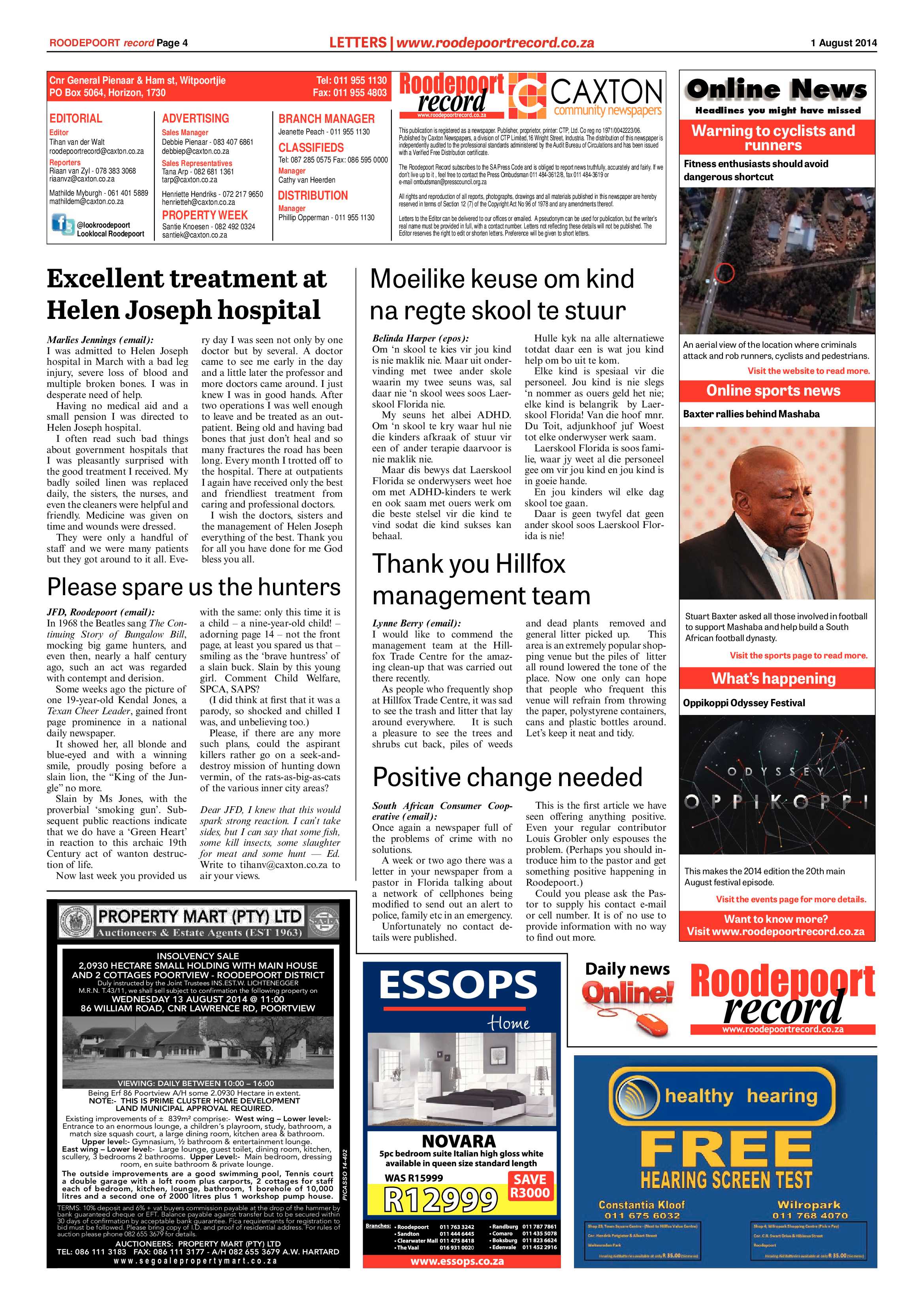 Roodepoort Record 1 August 2014 page 4