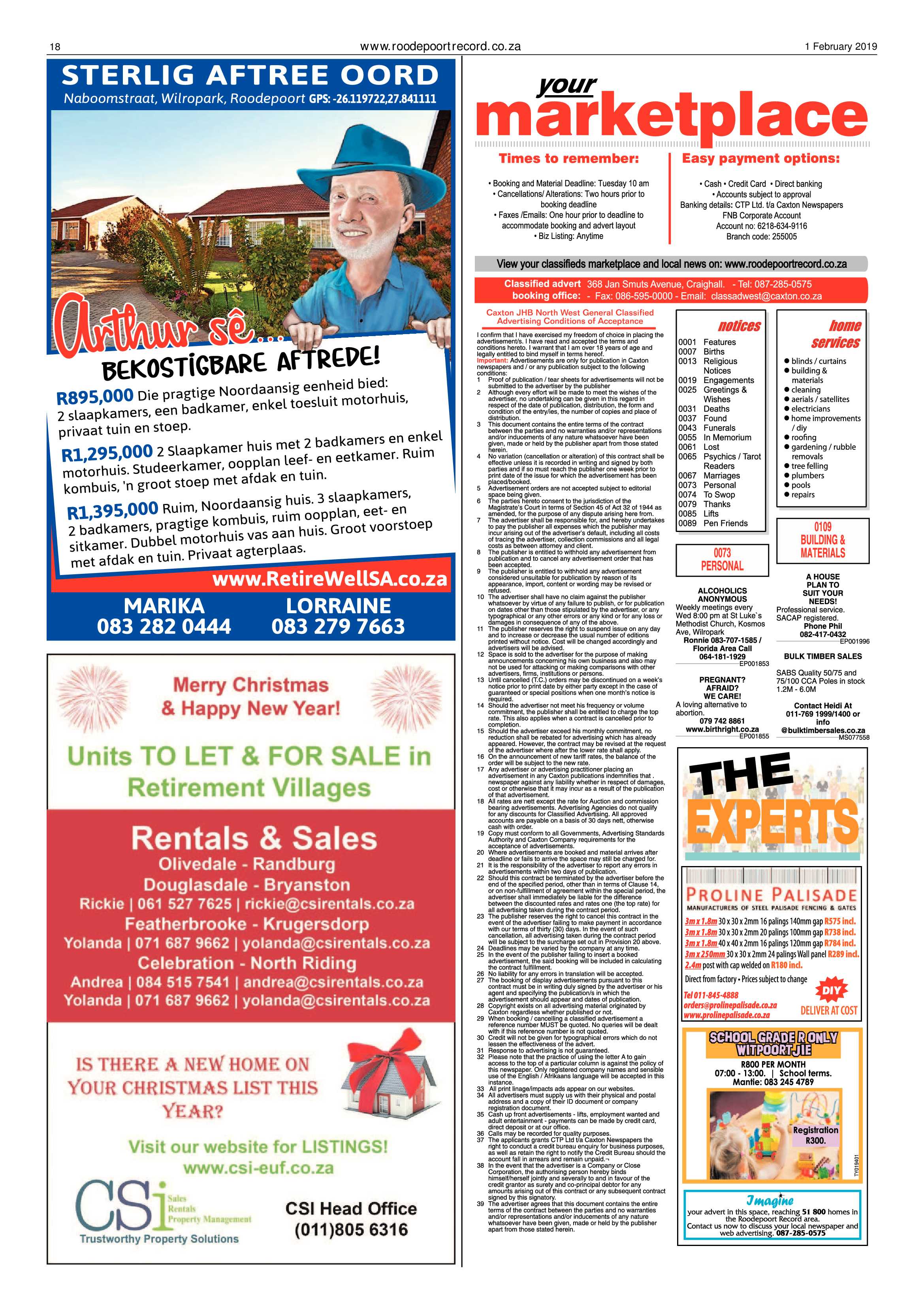 Roodepoort Record 1 February 2019 page 18