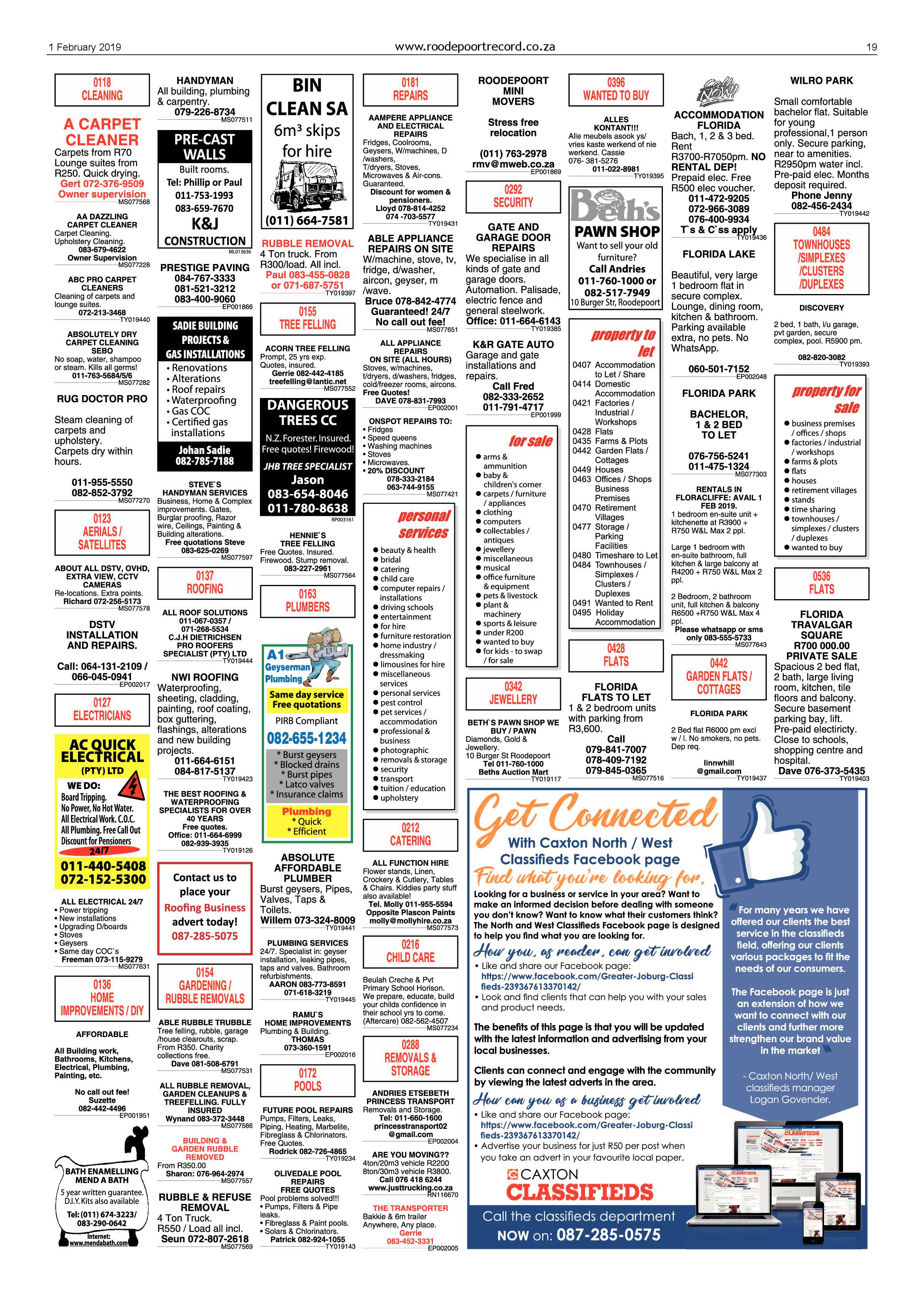 Roodepoort Record 1 February 2019 page 19