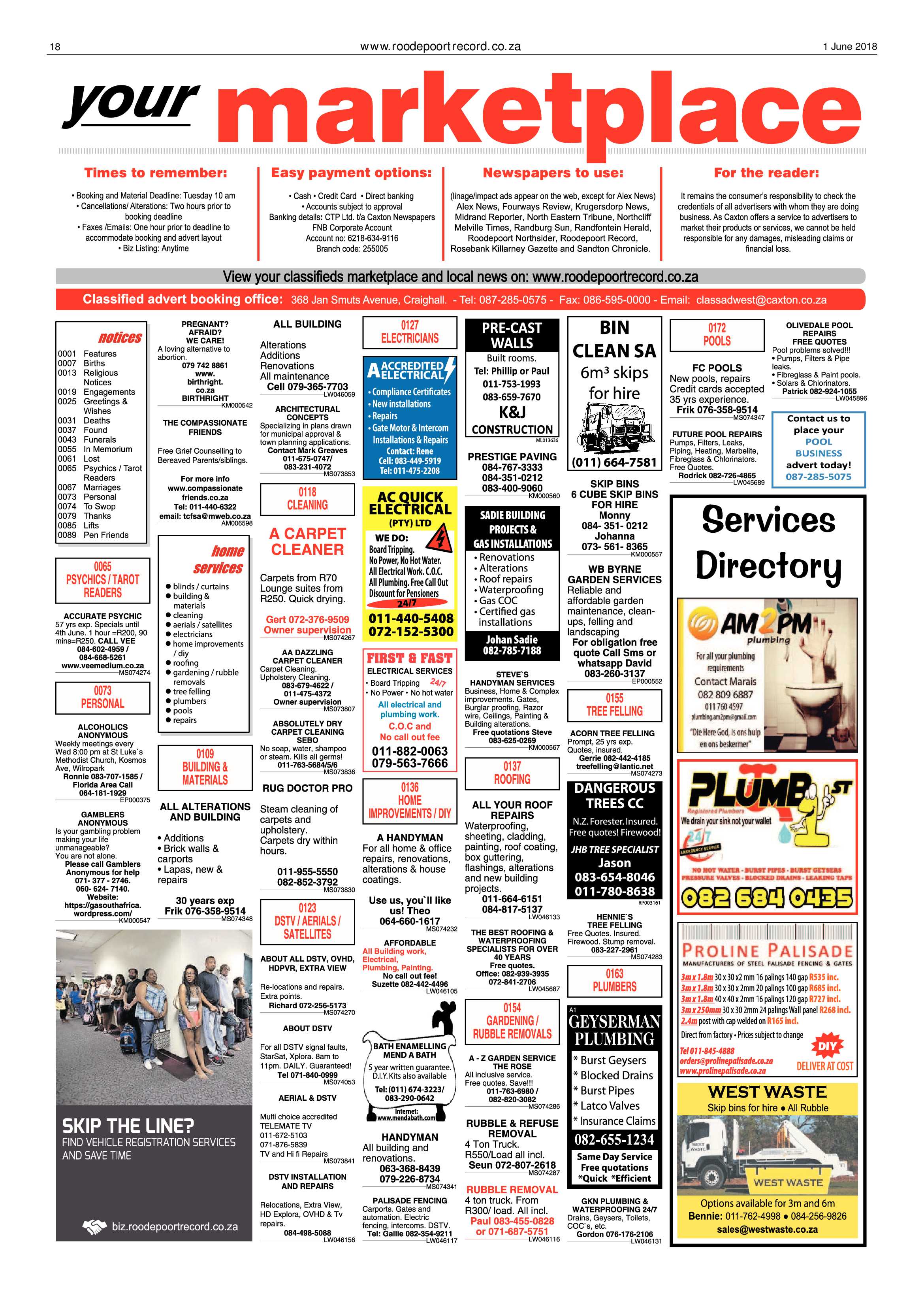 Roodepoort Record 1 June 2018 page 18