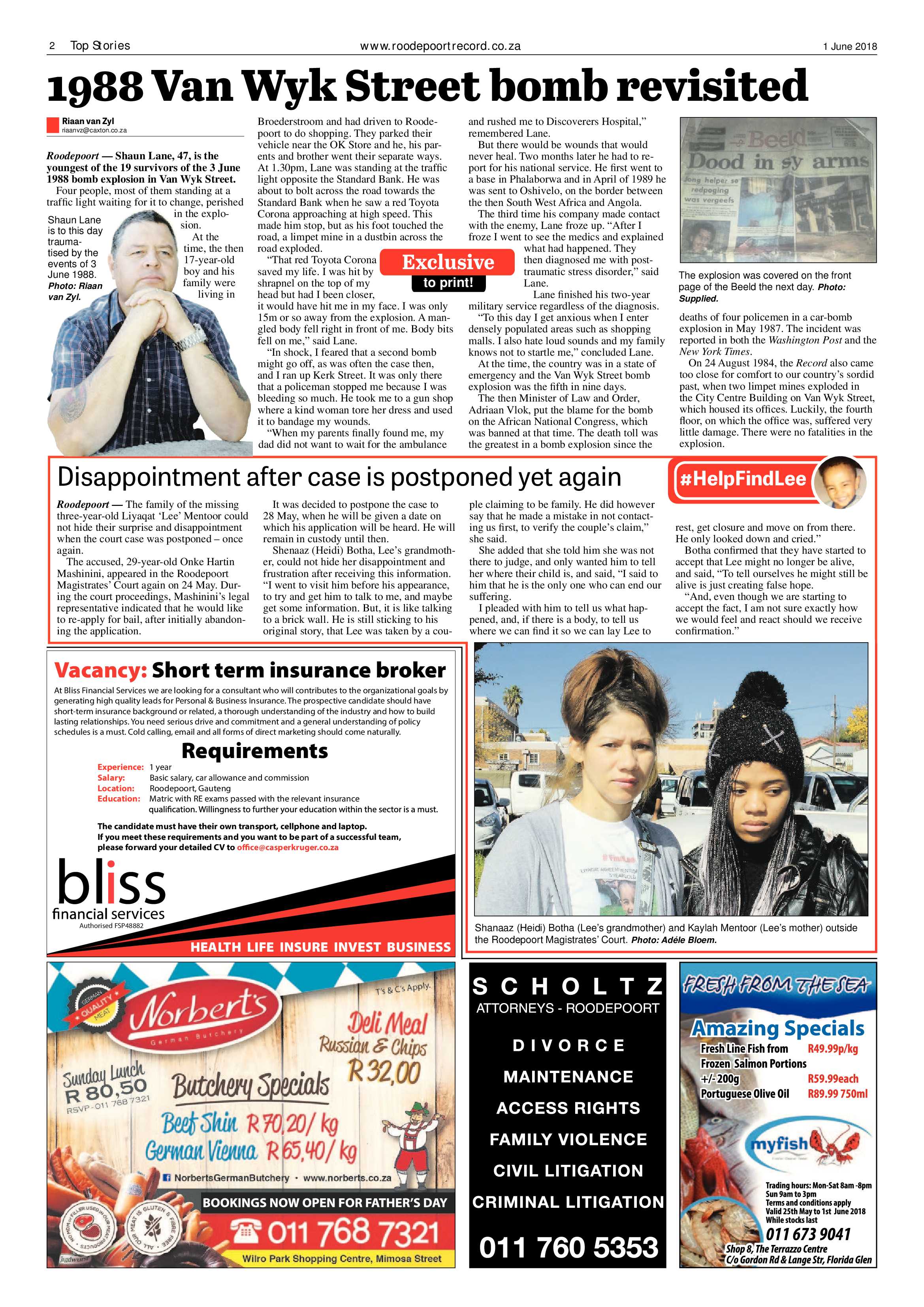 Roodepoort Record 1 June 2018 page 2