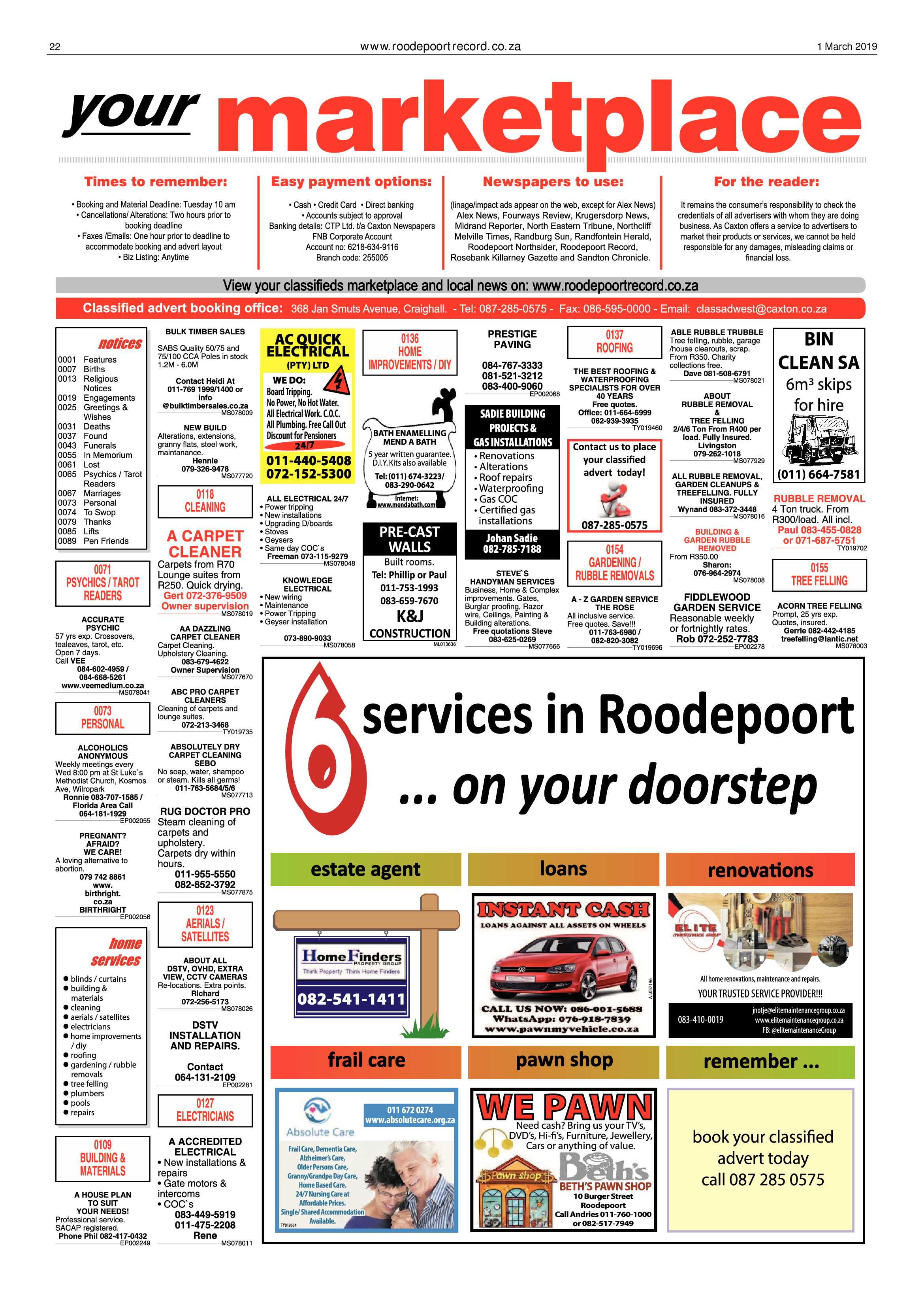 Roodepoort Record 1 March 2019 page 22