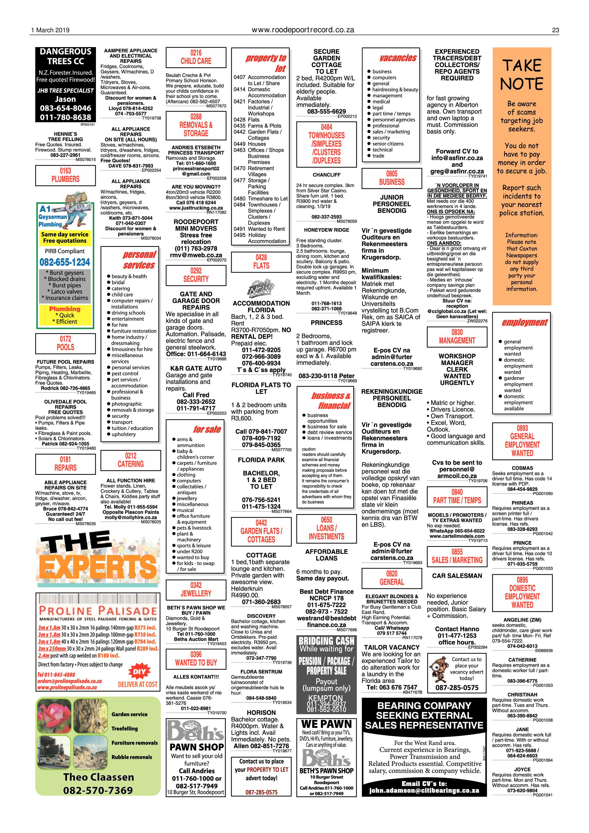 Roodepoort Record 1 March 2019 page 23
