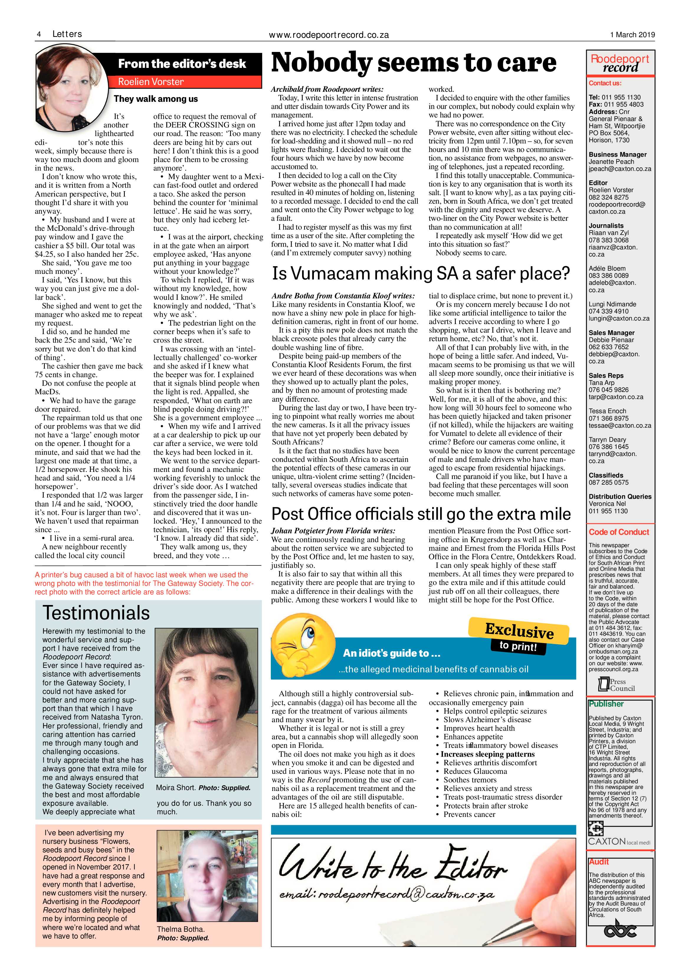 Roodepoort Record 1 March 2019 page 4