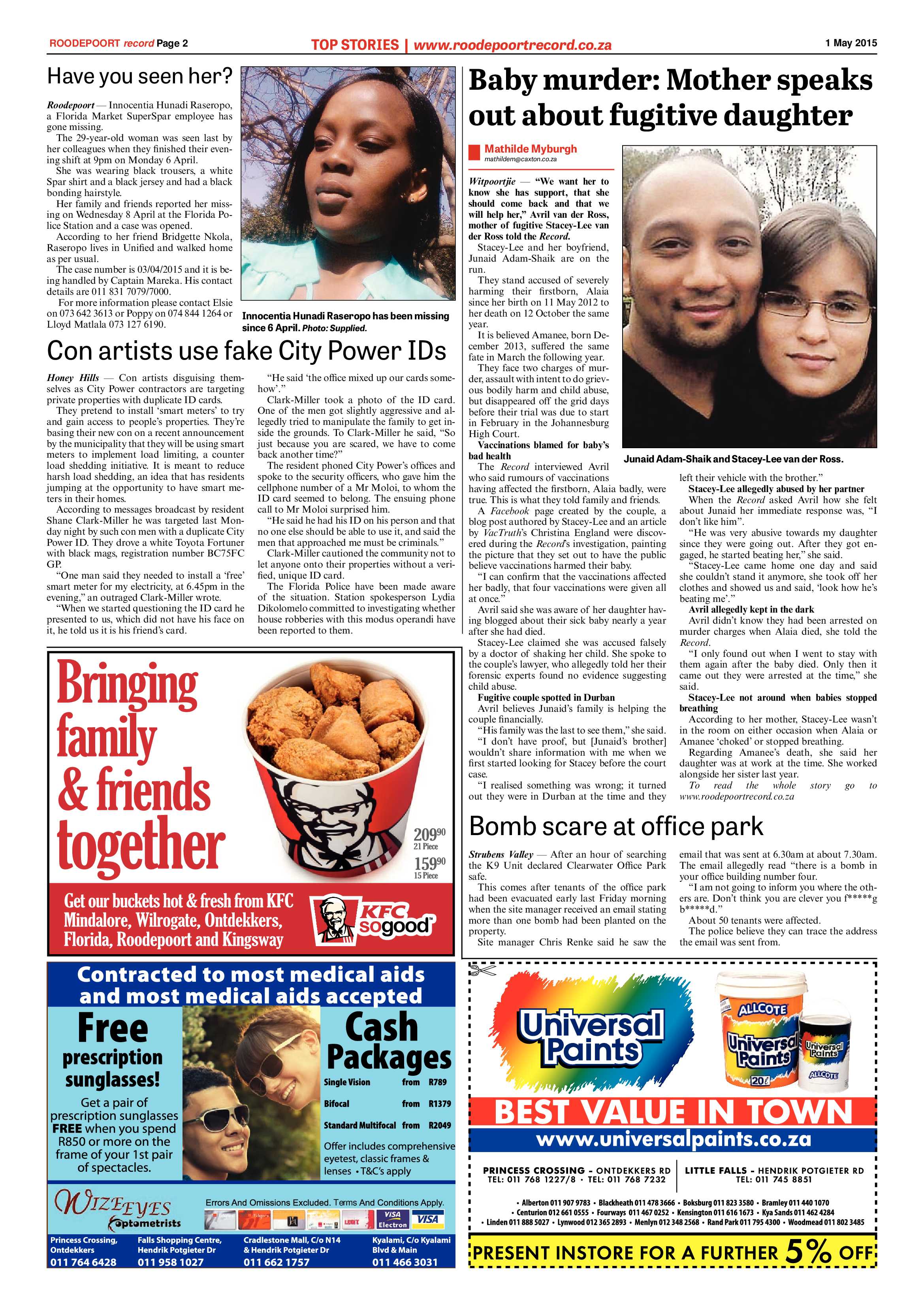 Roodepoort Record 1 May 2015 page 2