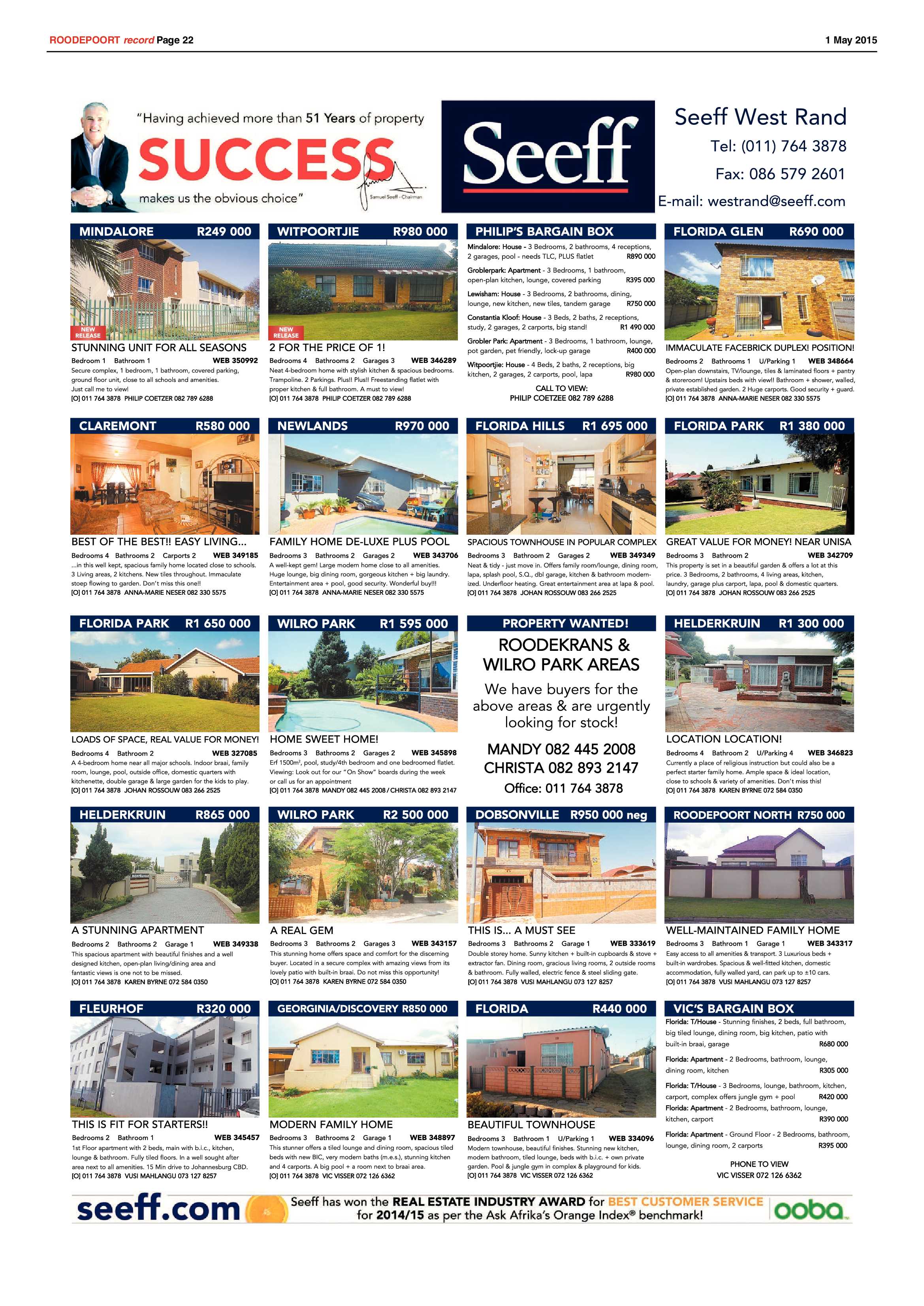 Roodepoort Record 1 May 2015 page 26