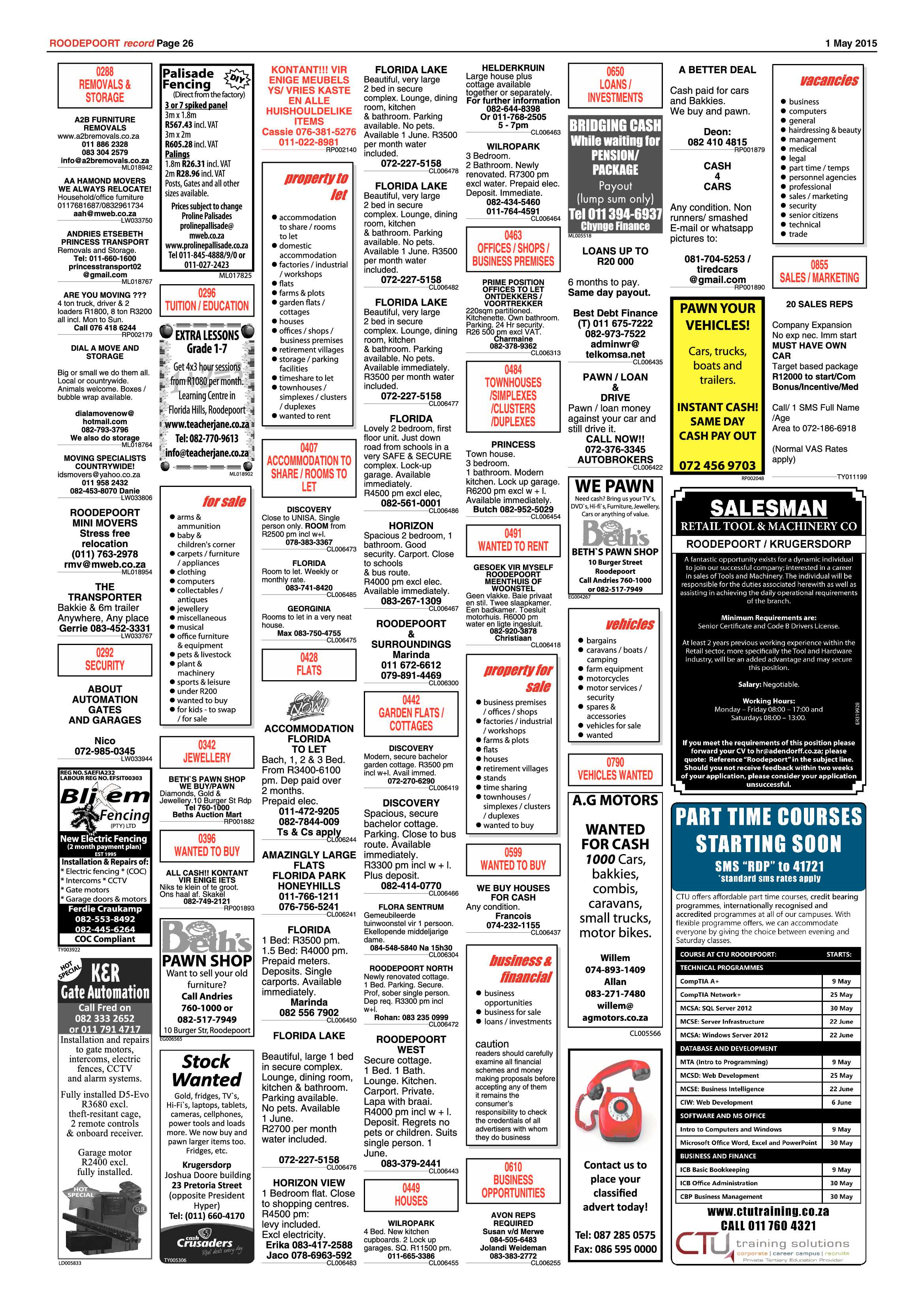 Roodepoort Record 1 May 2015 page 30