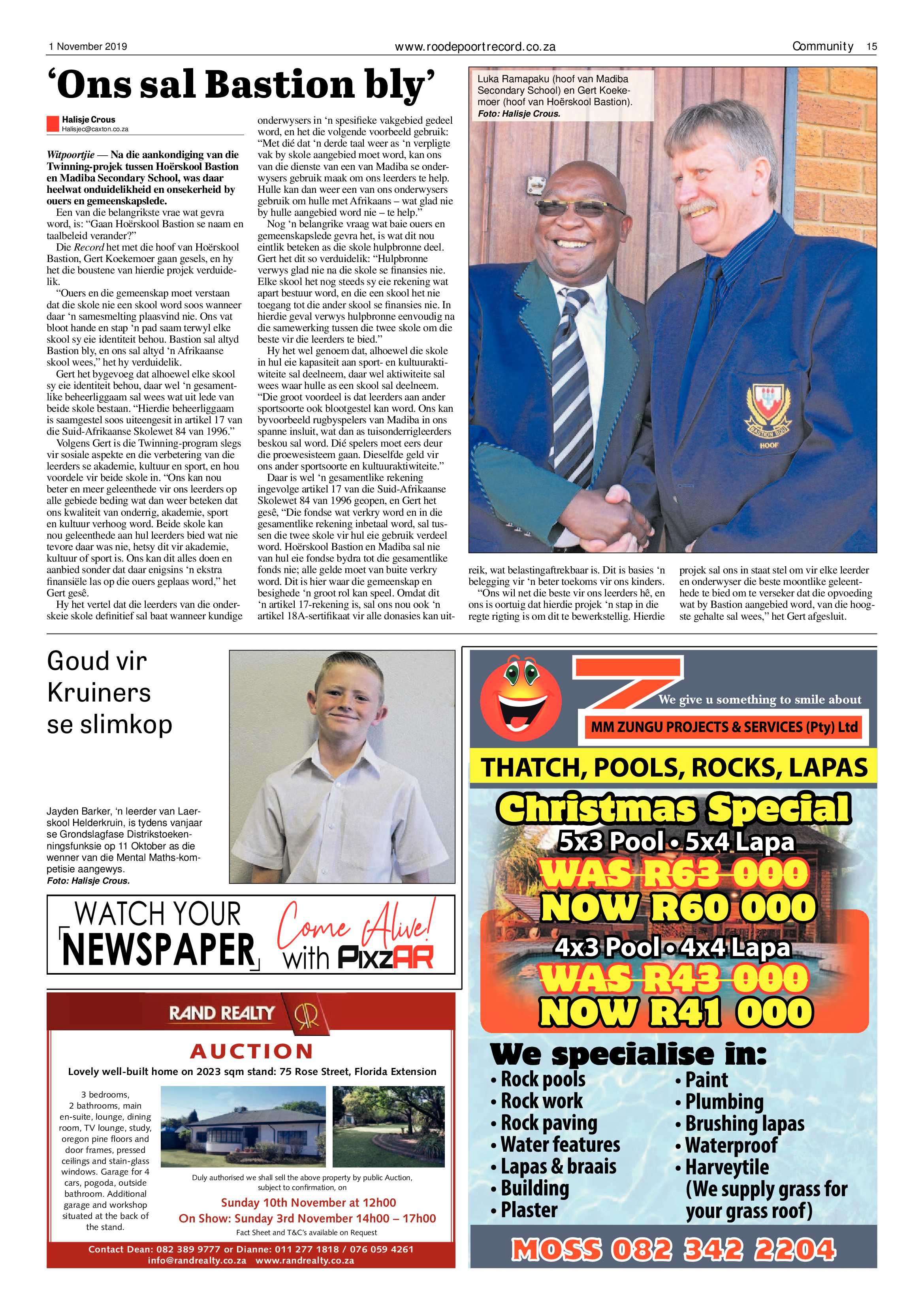 Roodepoort Record 1 November 2019 page 15