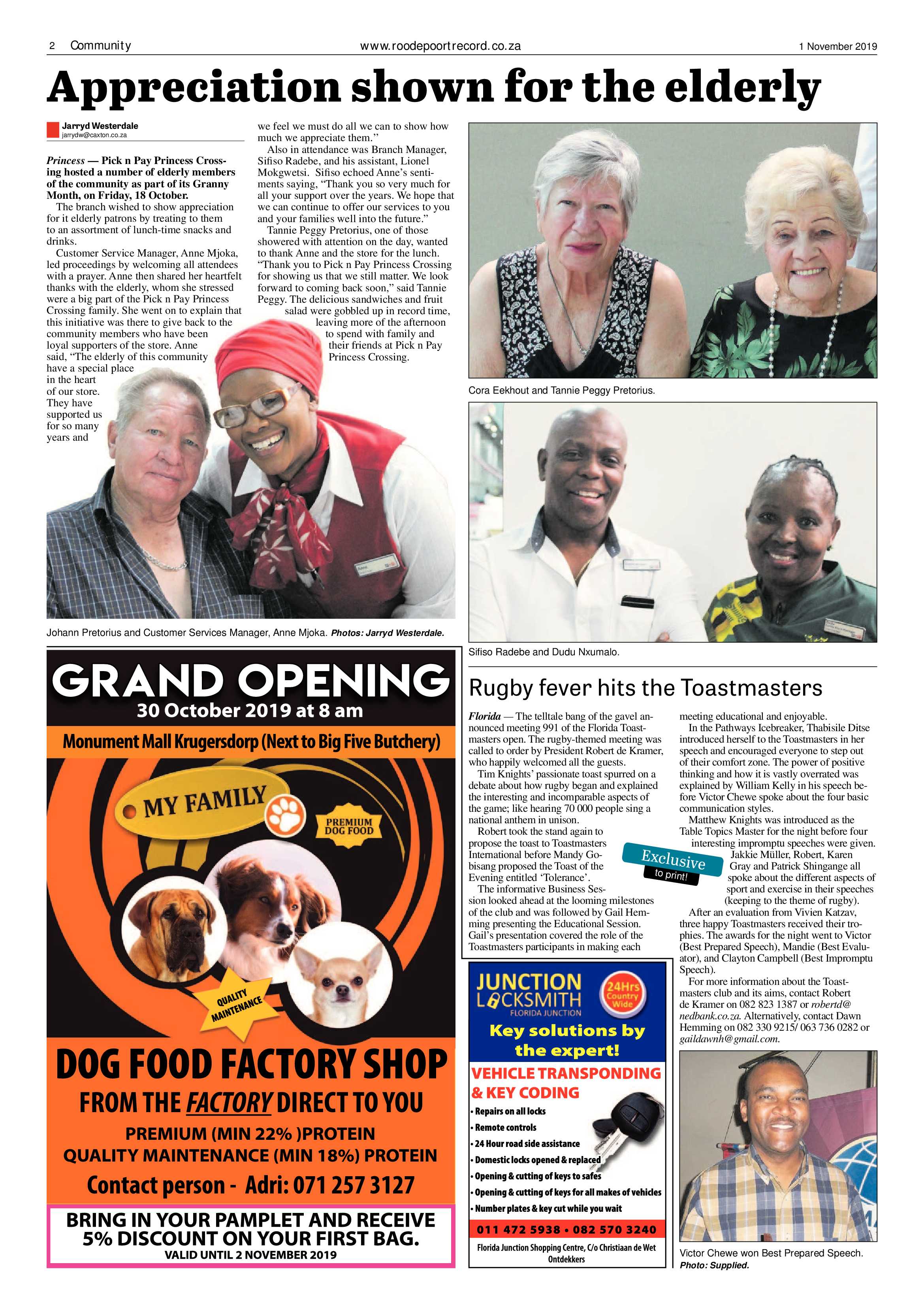 Roodepoort Record 1 November 2019 page 2