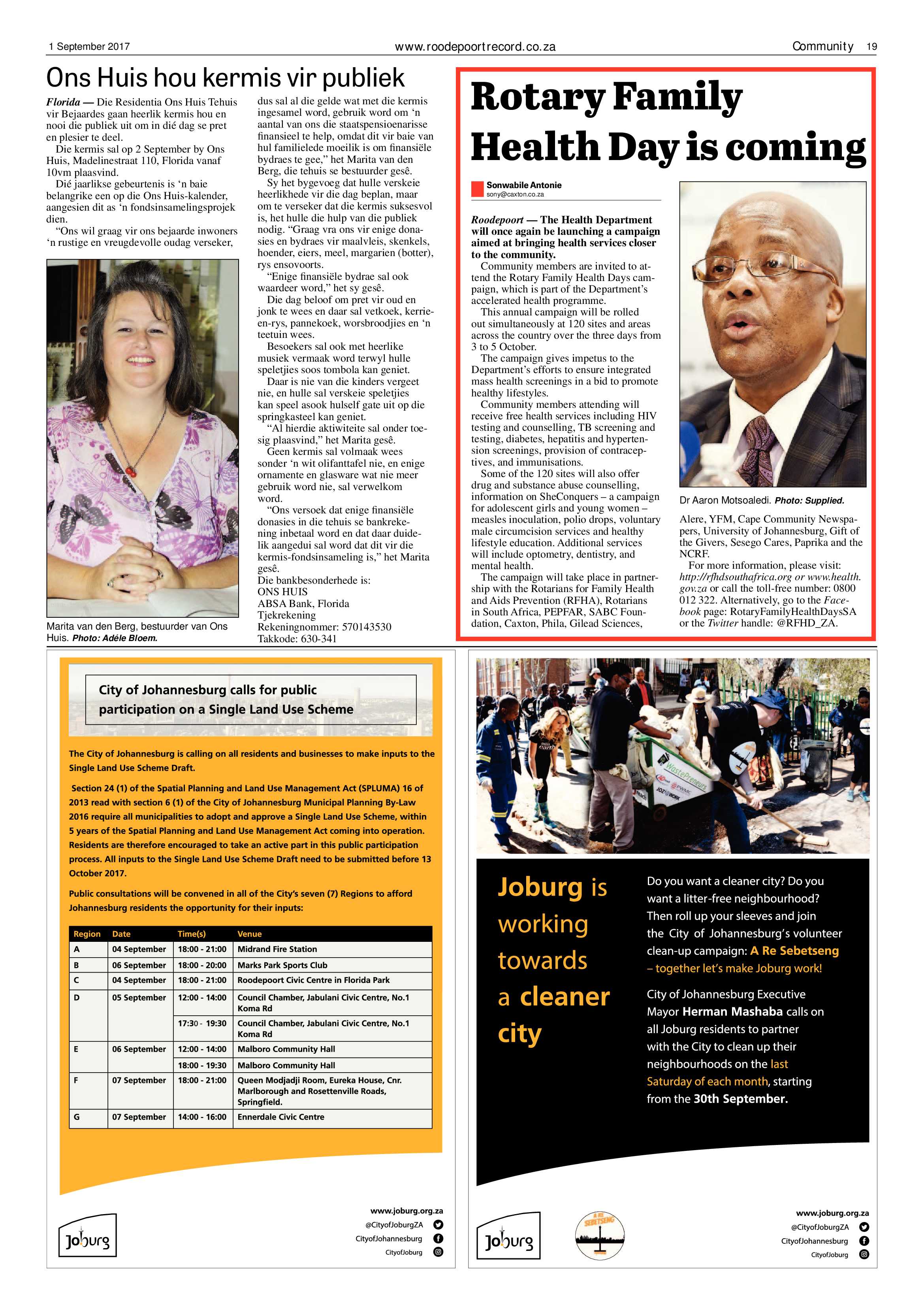 Roodepoort Record 1 September 2017 page 19