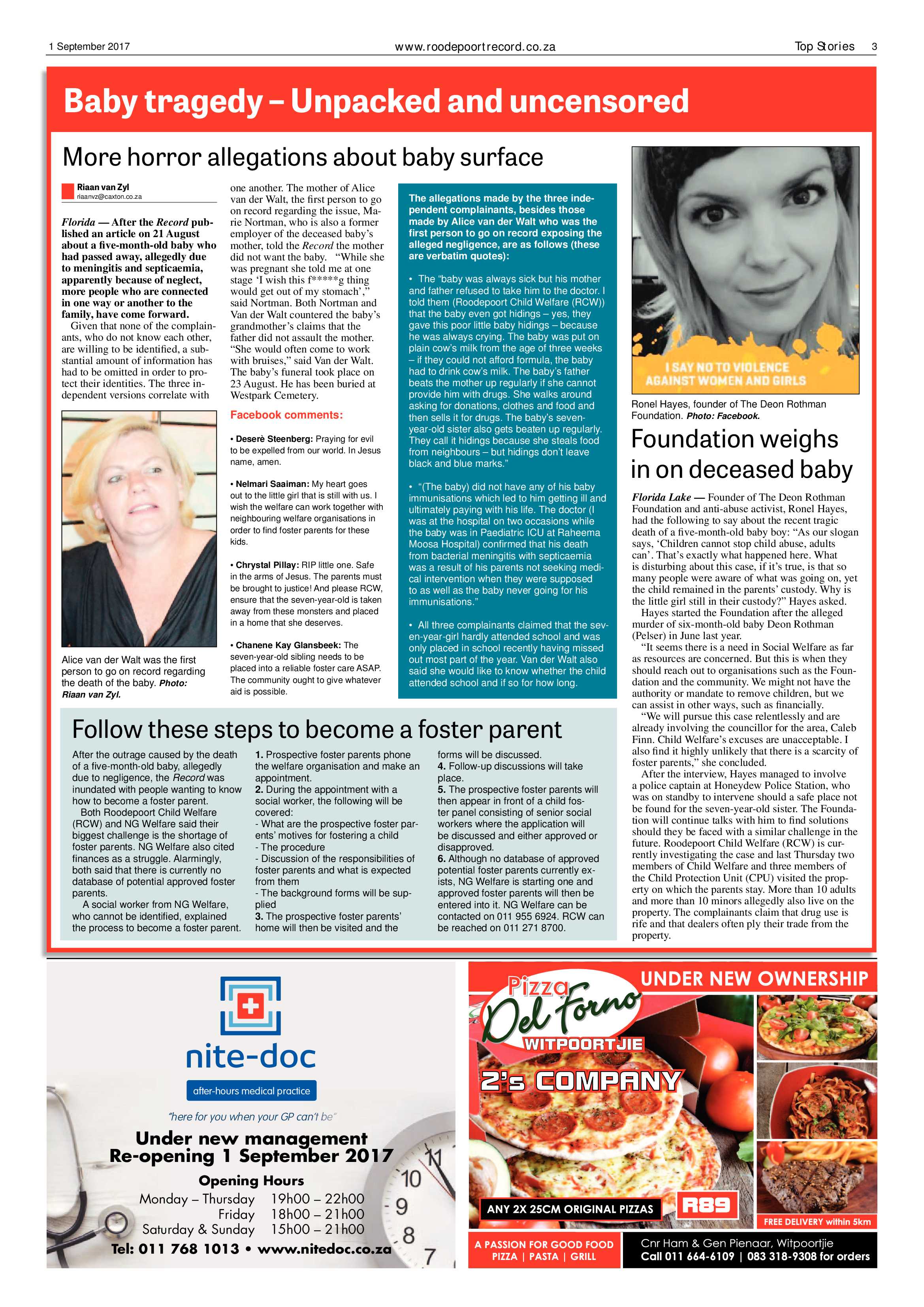 Roodepoort Record 1 September 2017 page 3