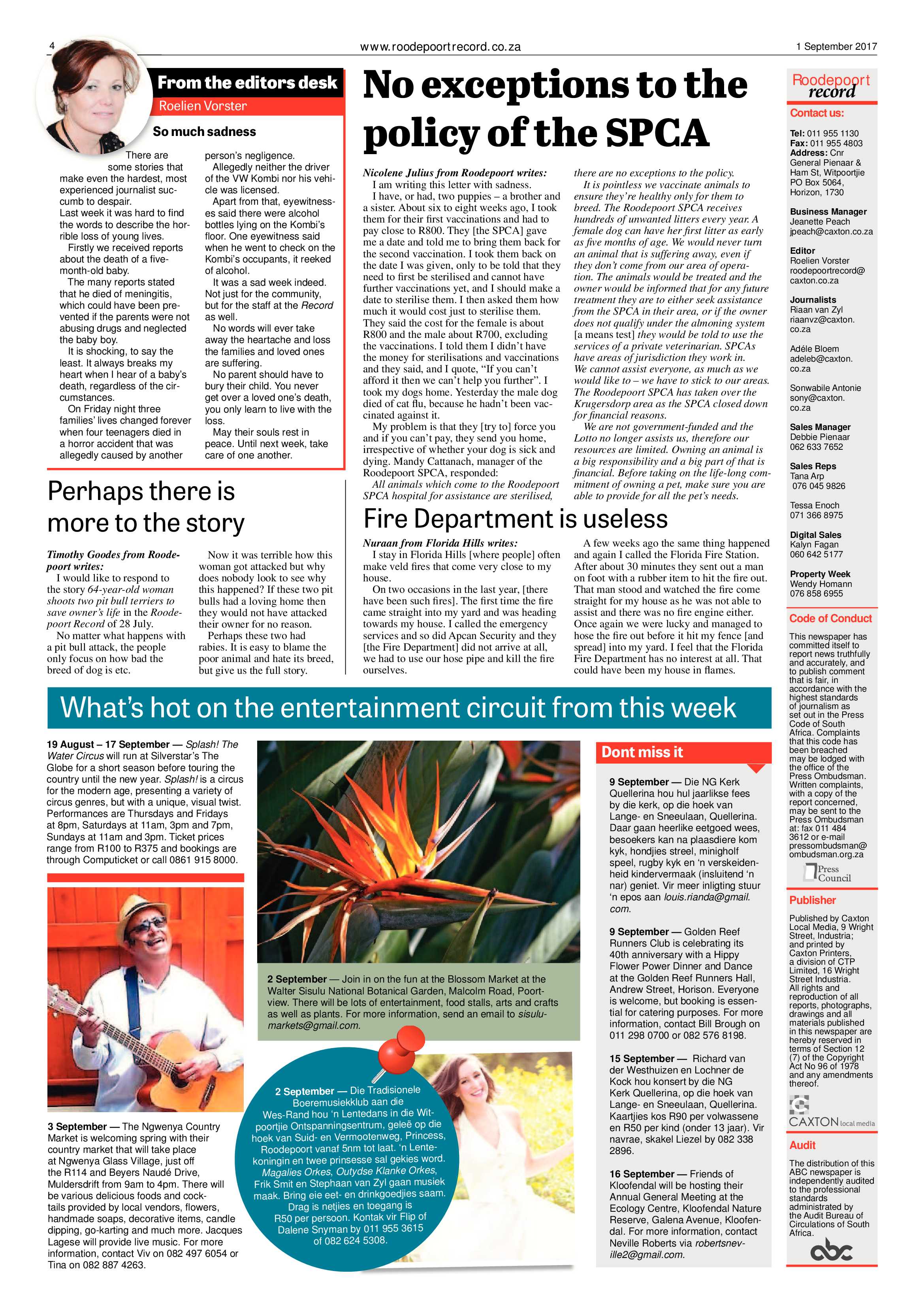 Roodepoort Record 1 September 2017 page 4