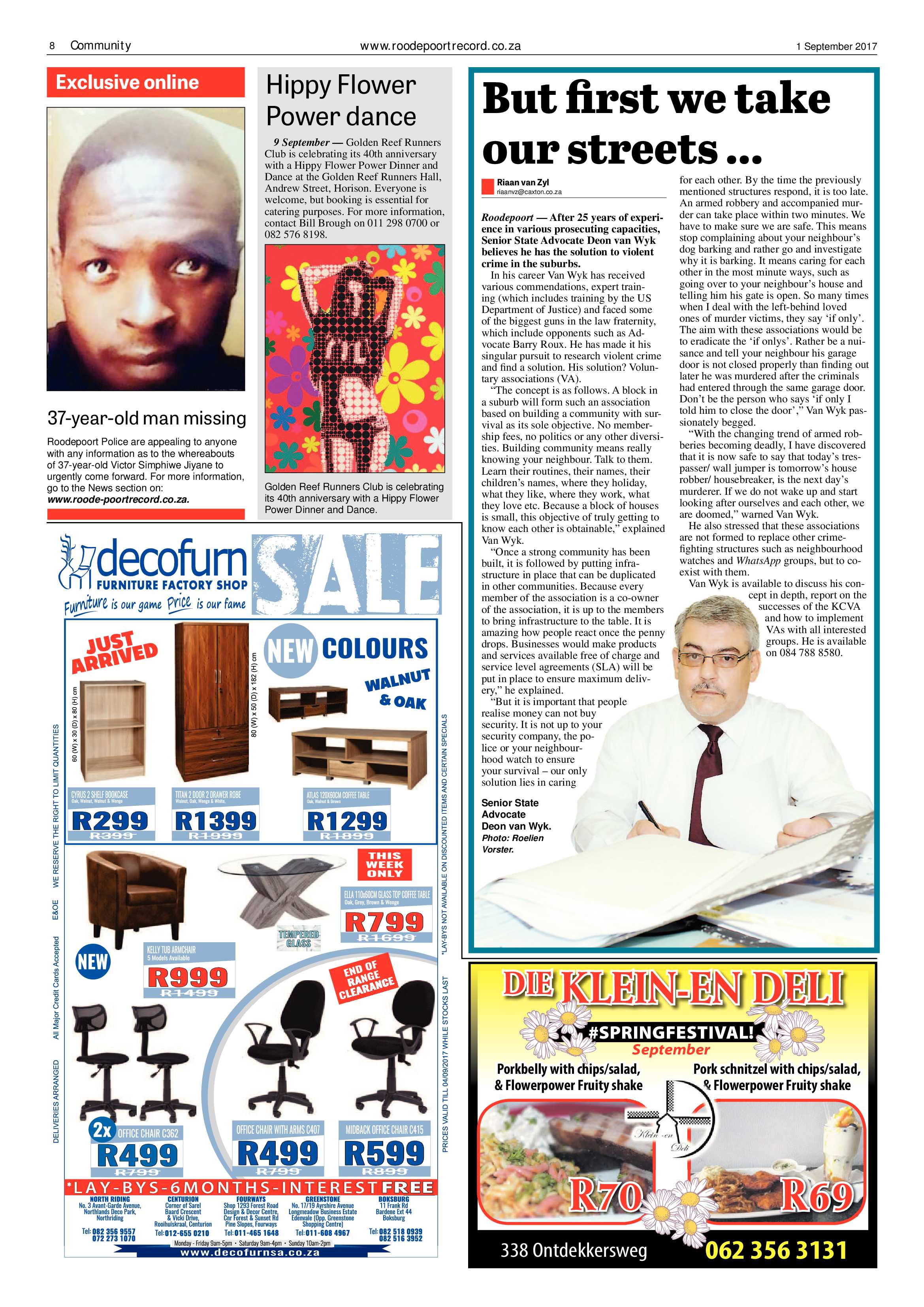 Roodepoort Record 1 September 2017 page 8