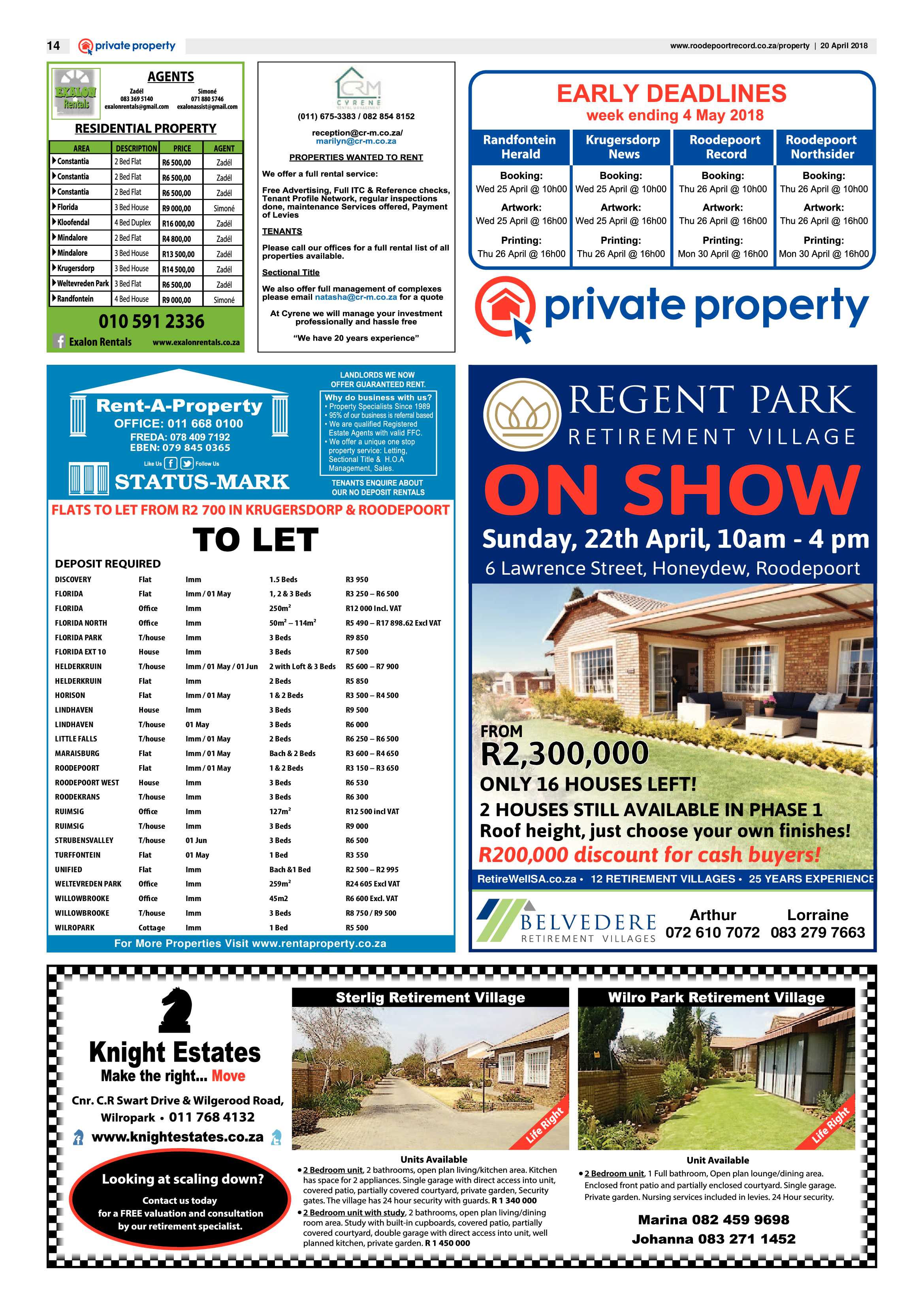 Roodepoort Record 20 April 2018 page 14