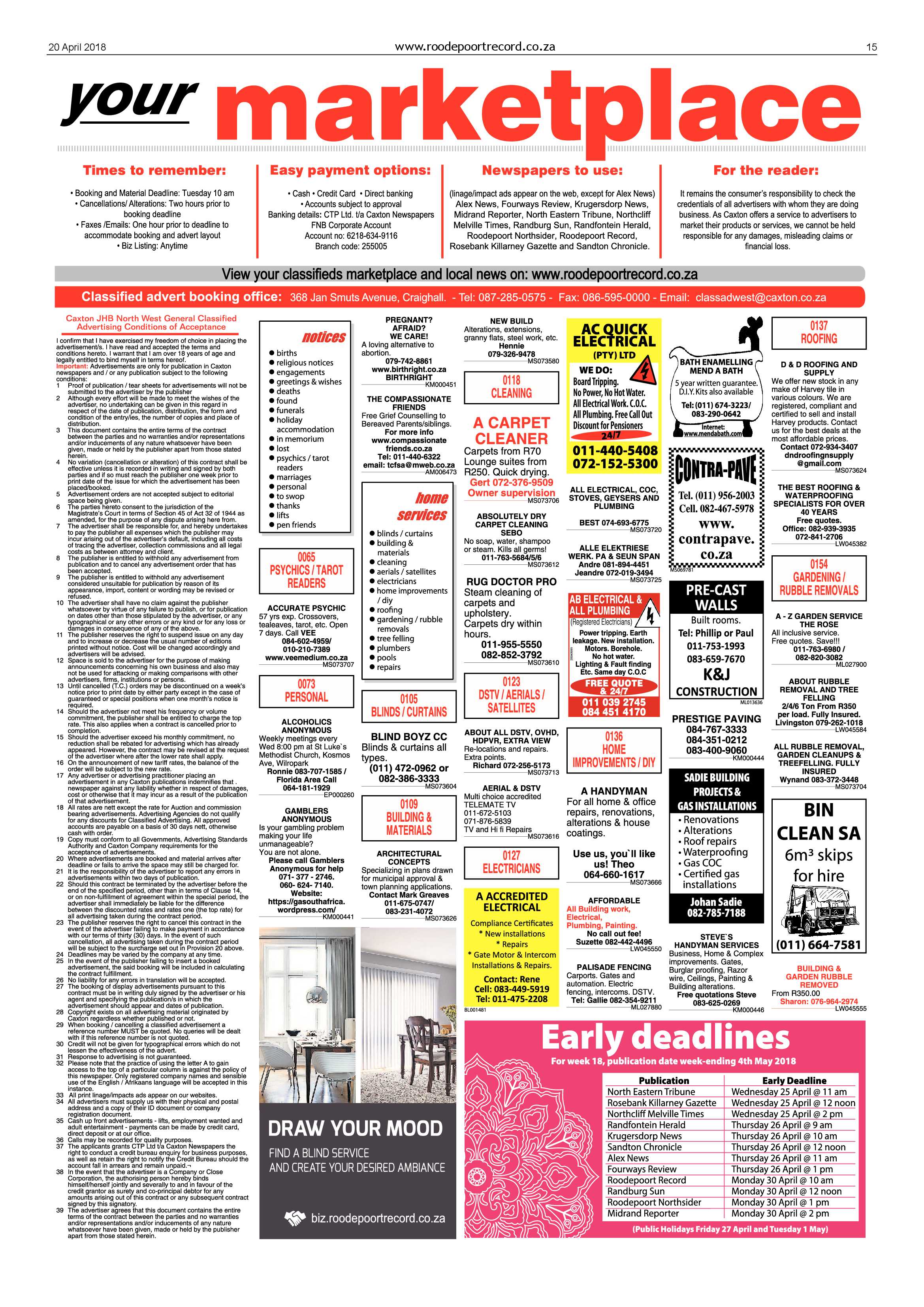 Roodepoort Record 20 April 2018 page 15