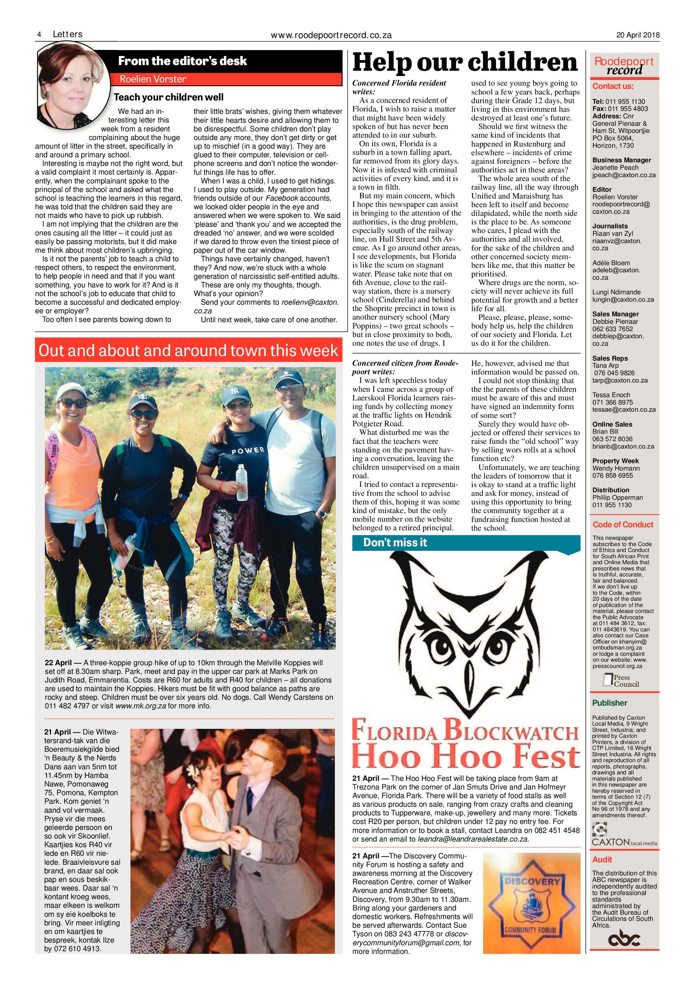 Roodepoort Record 20 April 2018 page 4