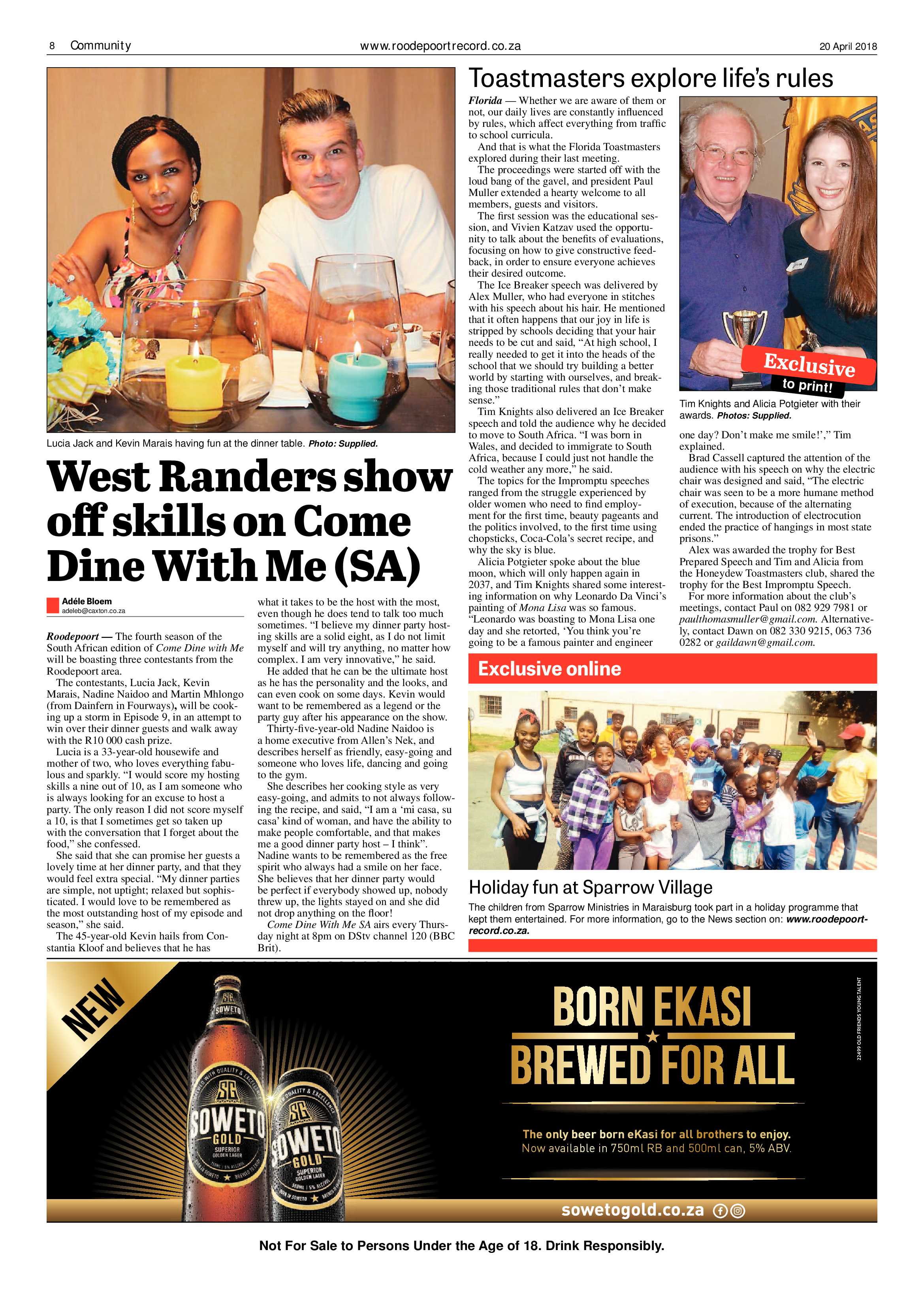 Roodepoort Record 20 April 2018 page 8