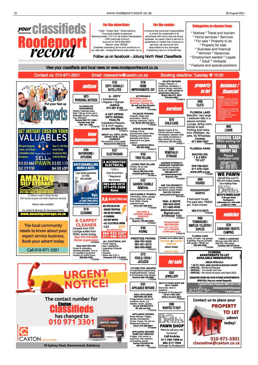 Roodepoort Record 20 August 2021 page 10
