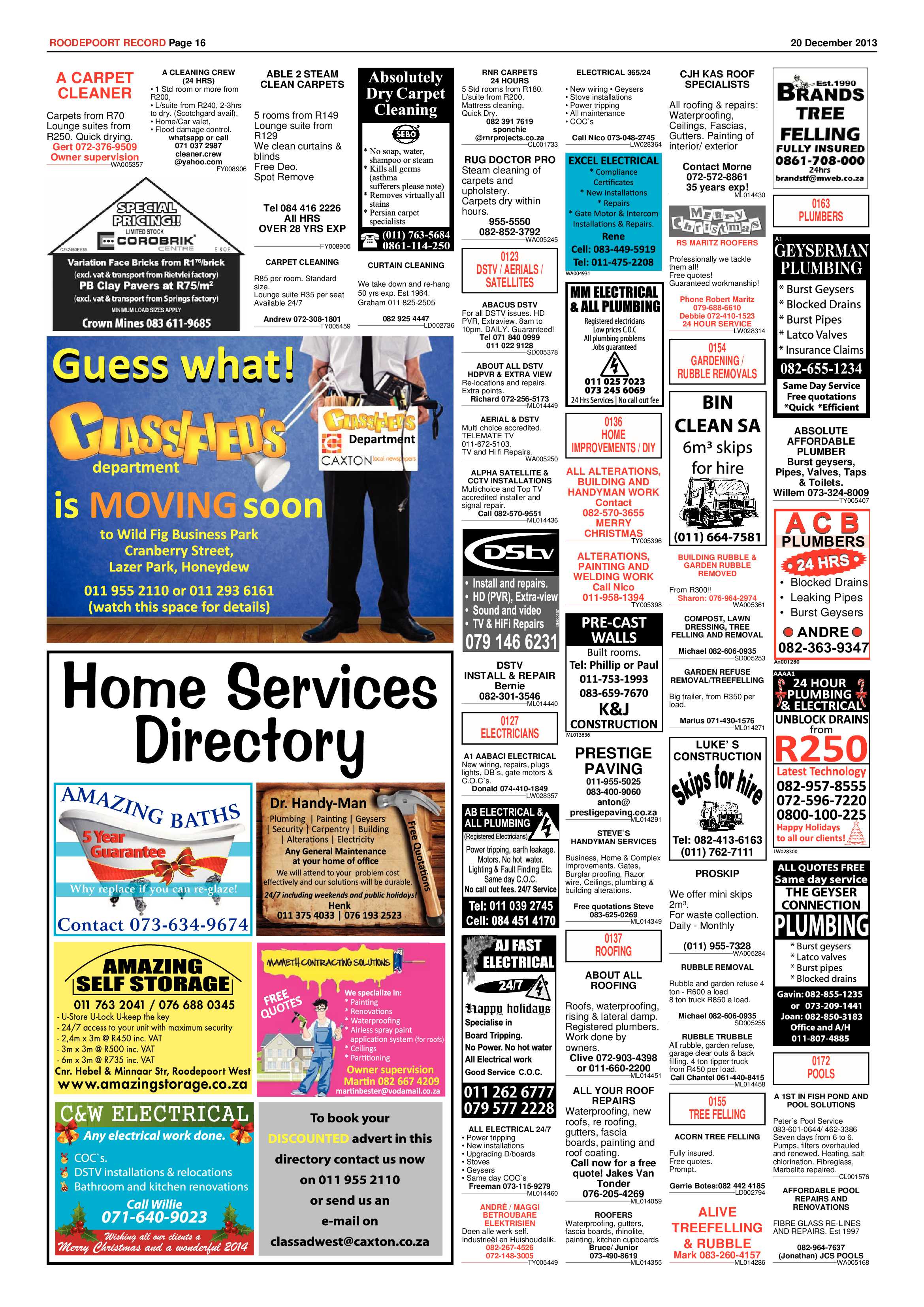 Roodepoort Record 20 December 2013 page 16