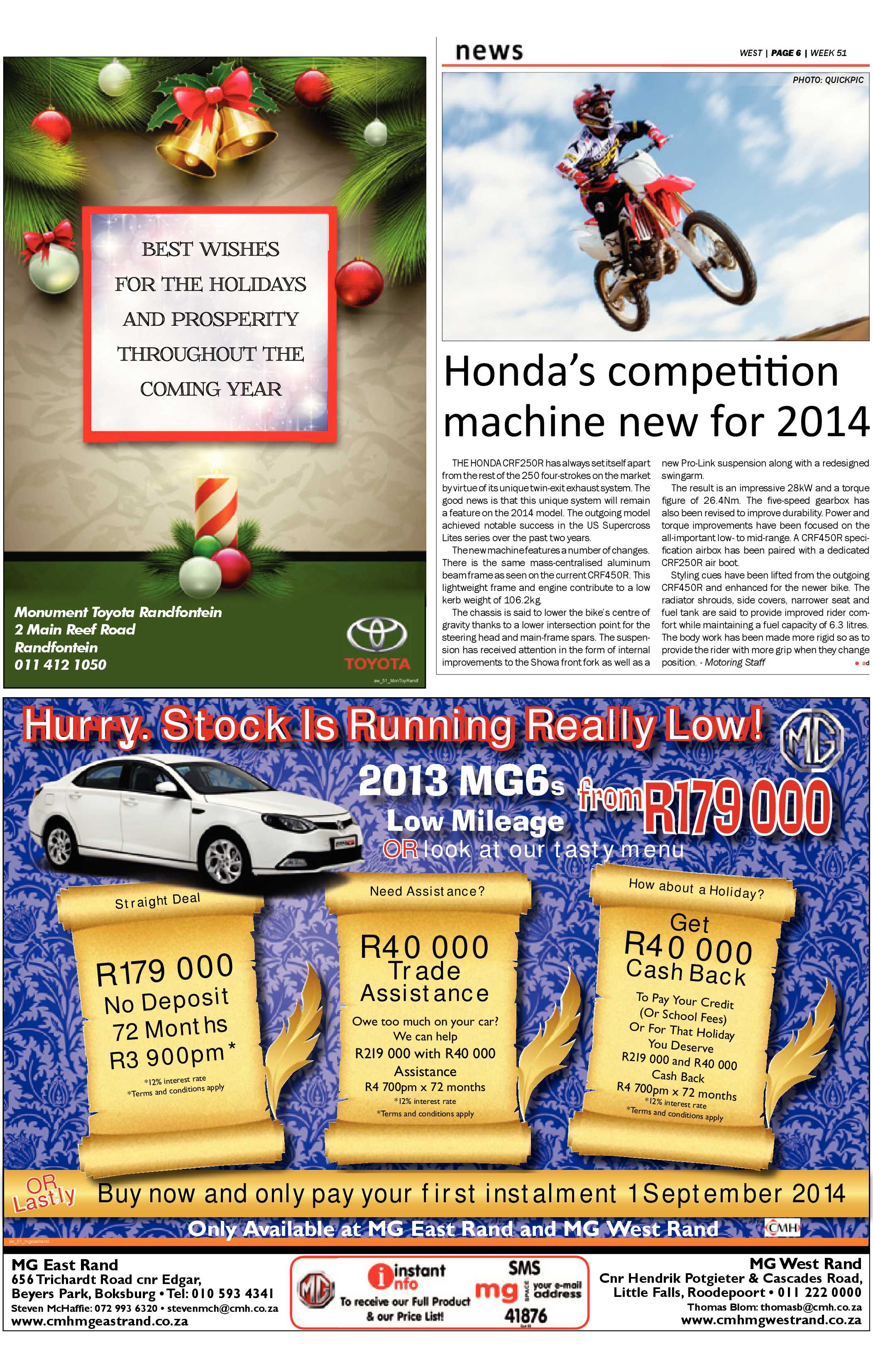 Roodepoort Record 20 December 2013 page 26