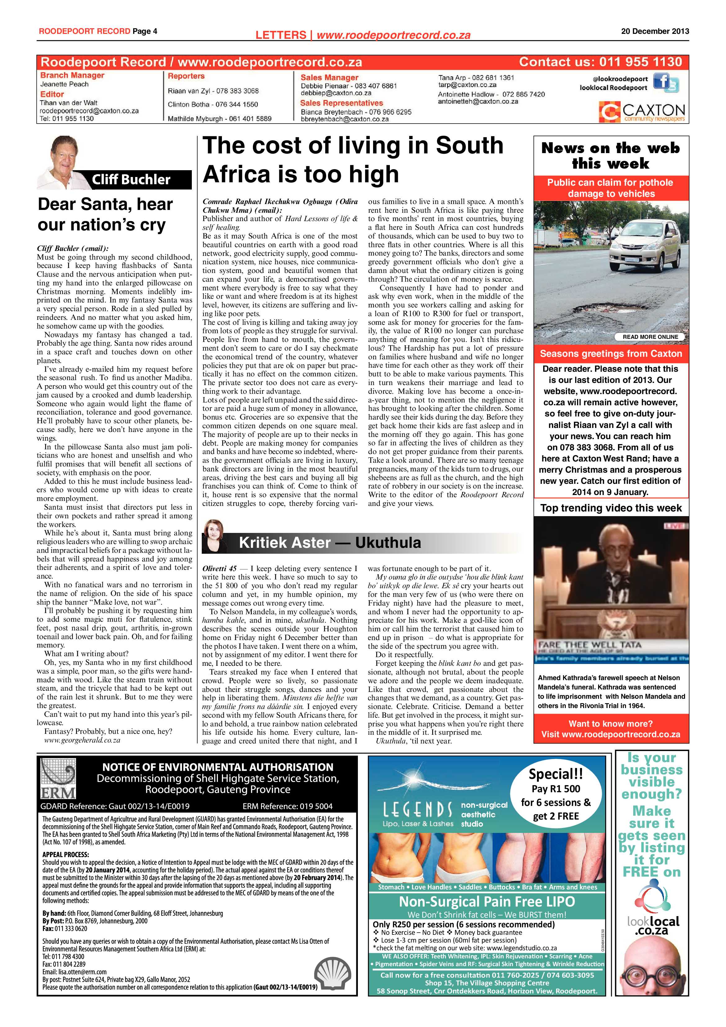 Roodepoort Record 20 December 2013 page 4