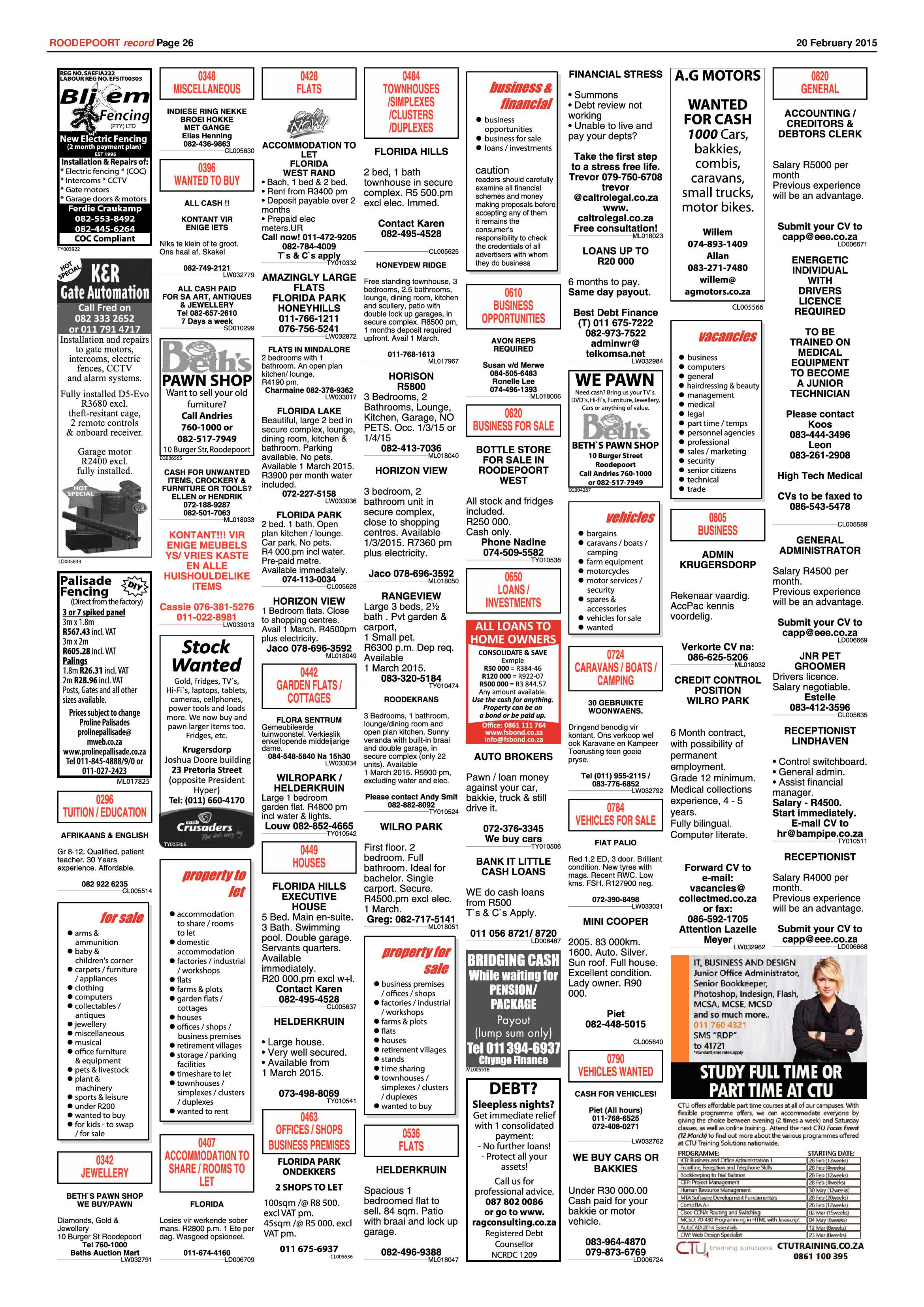 Roodepoort Record 20 February 2015 page 26