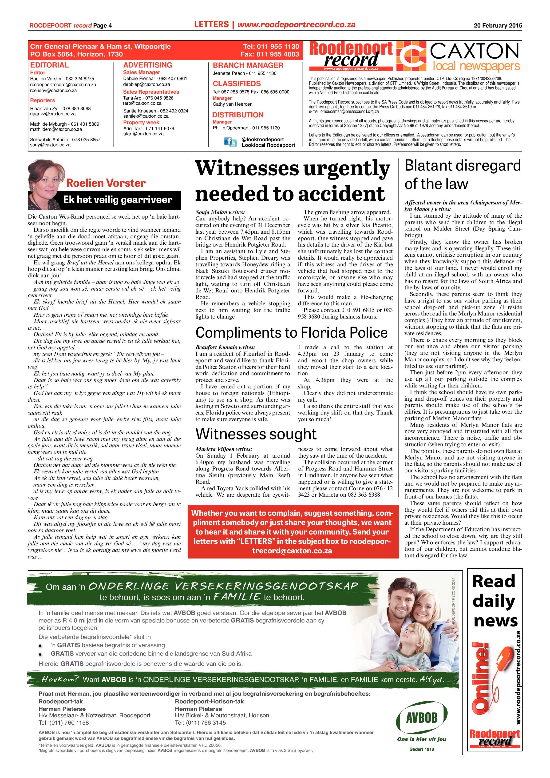 Roodepoort Record 20 February 2015 page 4