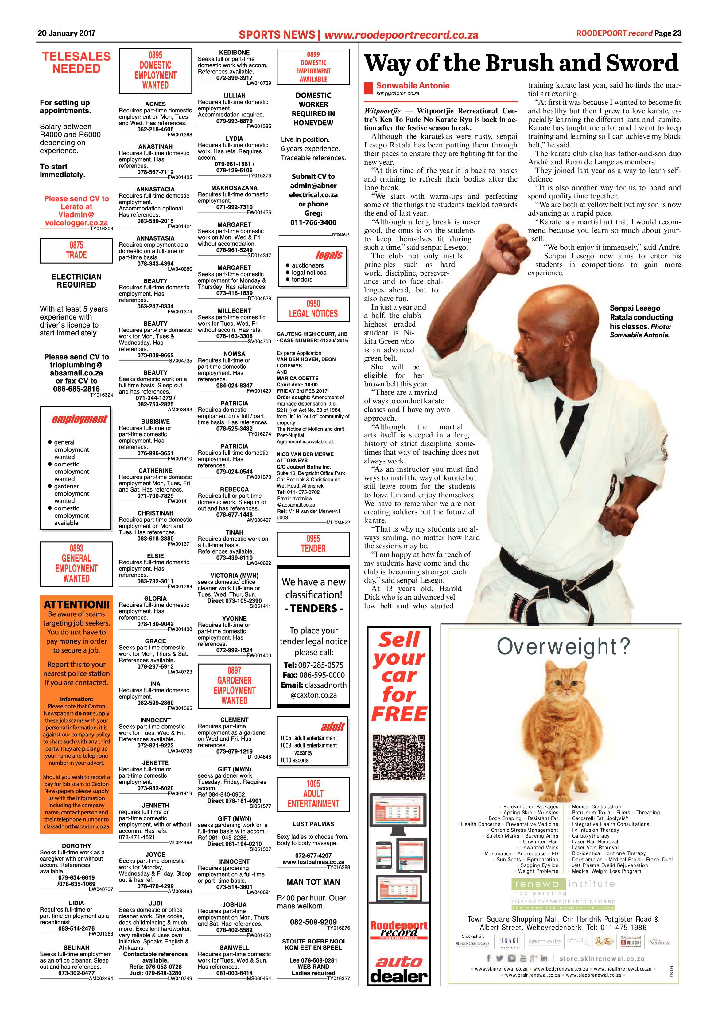 Roodepoort Record 20 January 2017 page 23