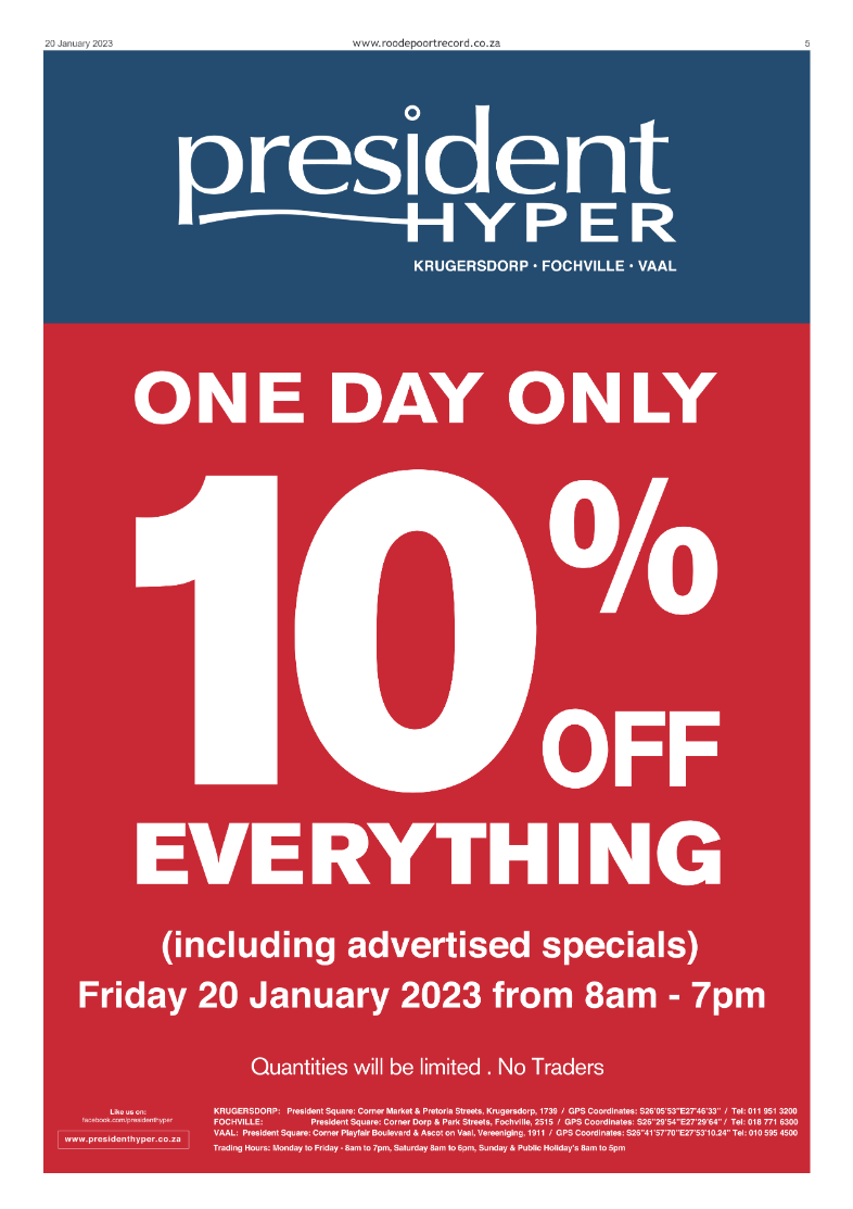 Roodepoort Record 20 January 2023 page 5