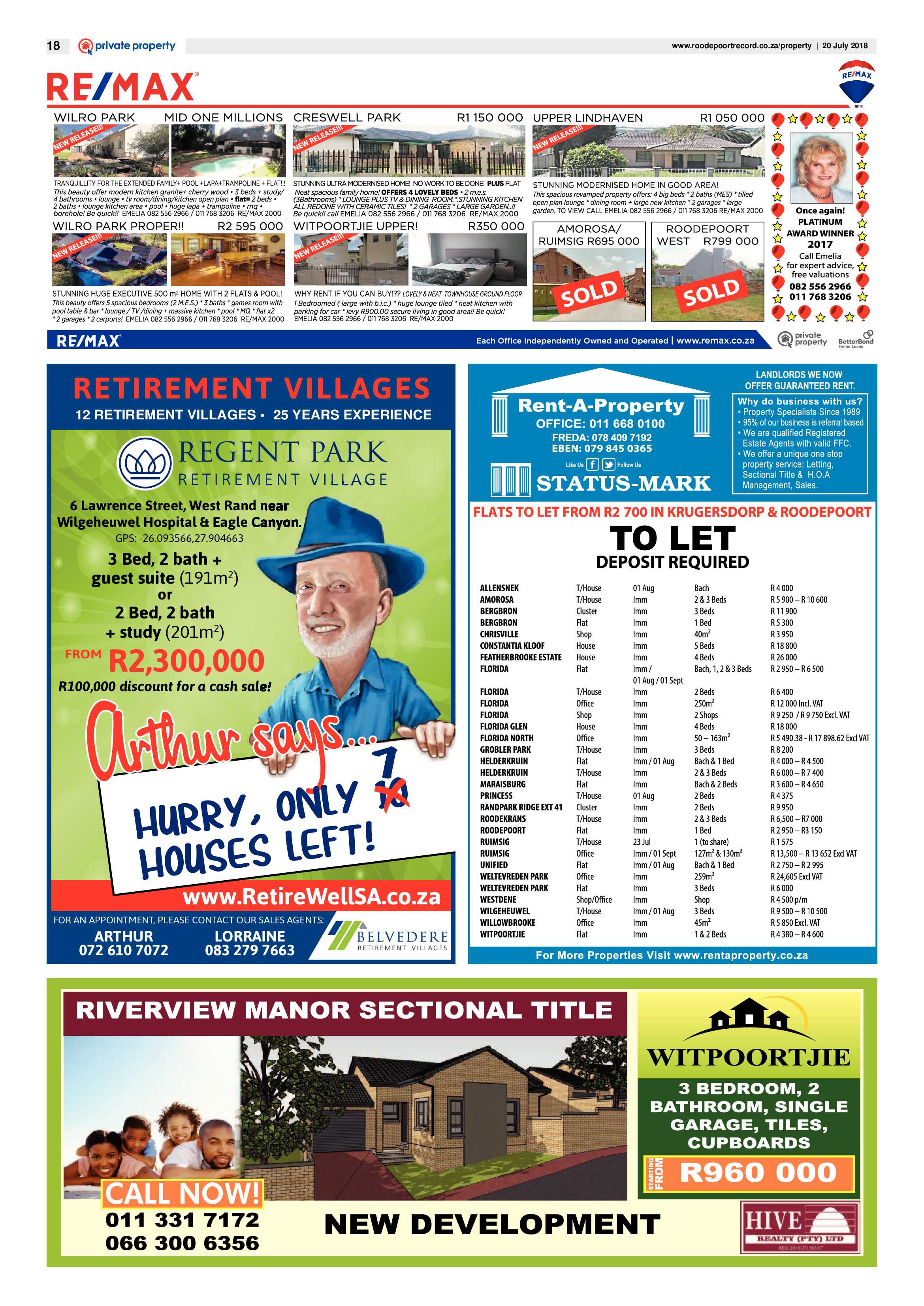 Roodepoort Record 20 July 2018 page 18