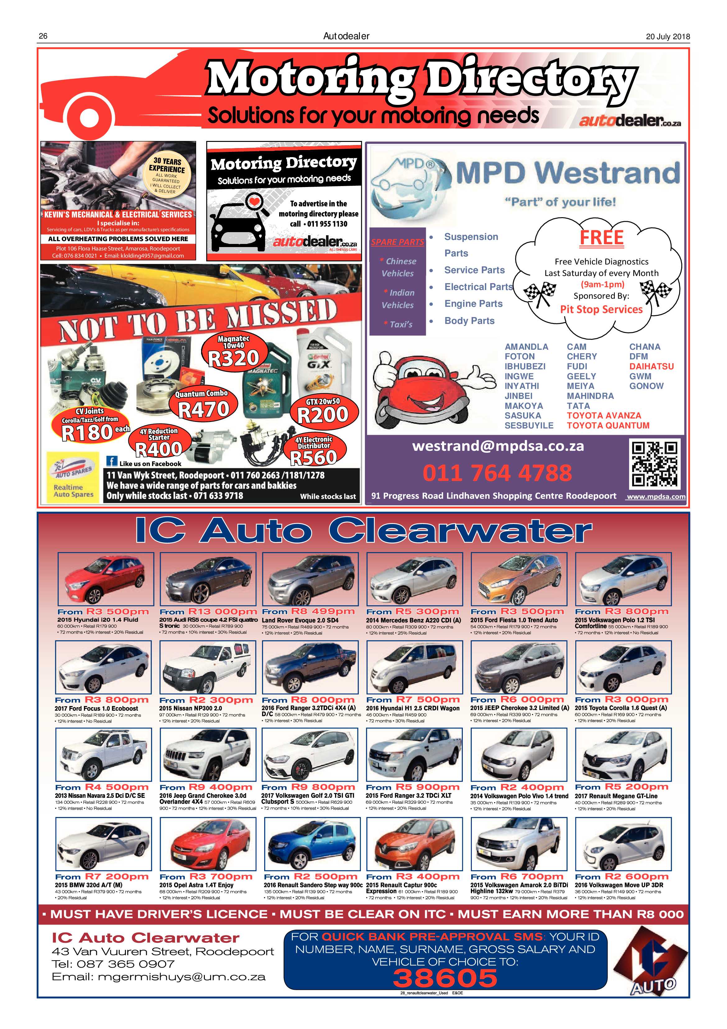 Roodepoort Record 20 July 2018 page 26