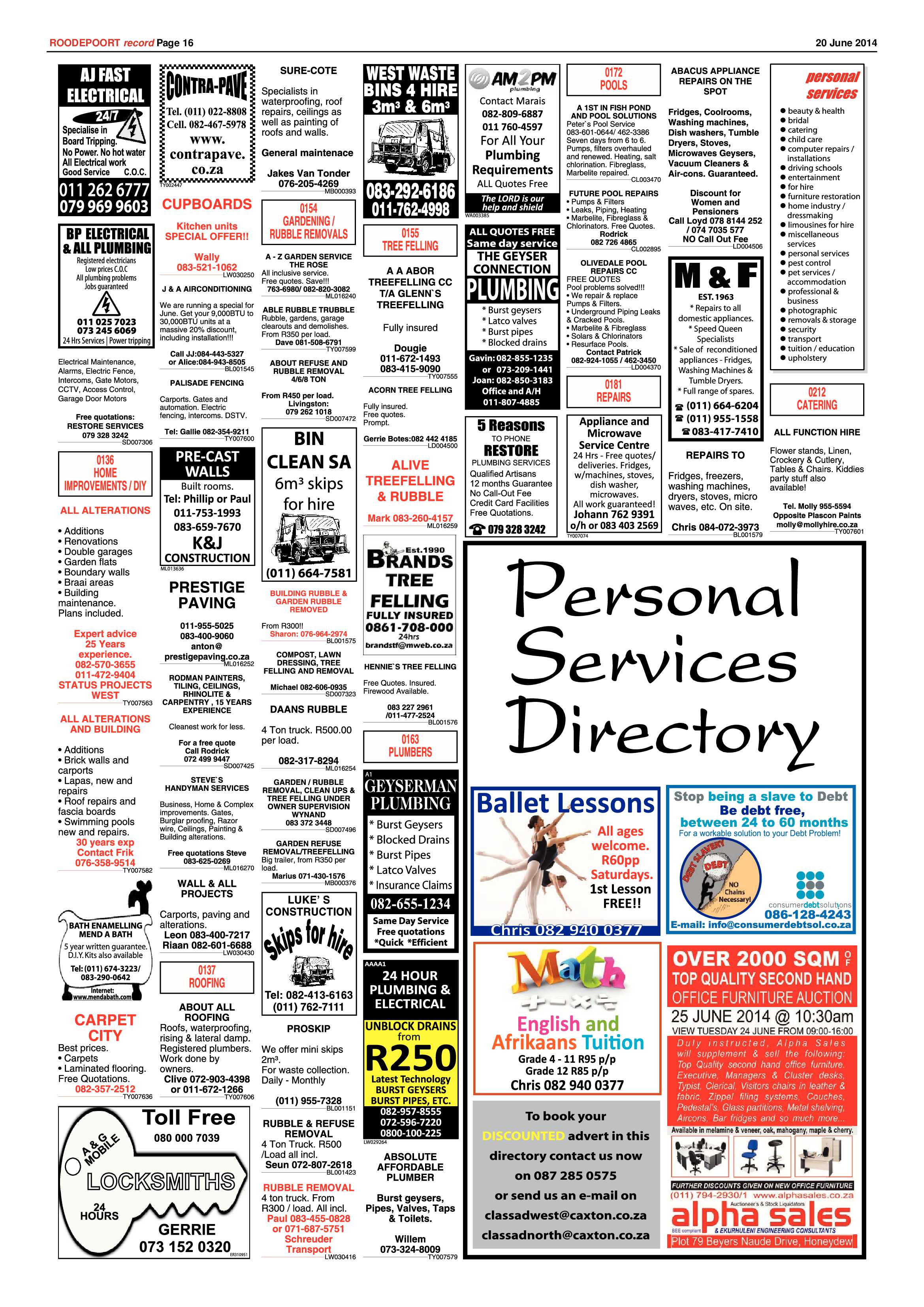 Roodepoort Record 20 June 2014 page 16