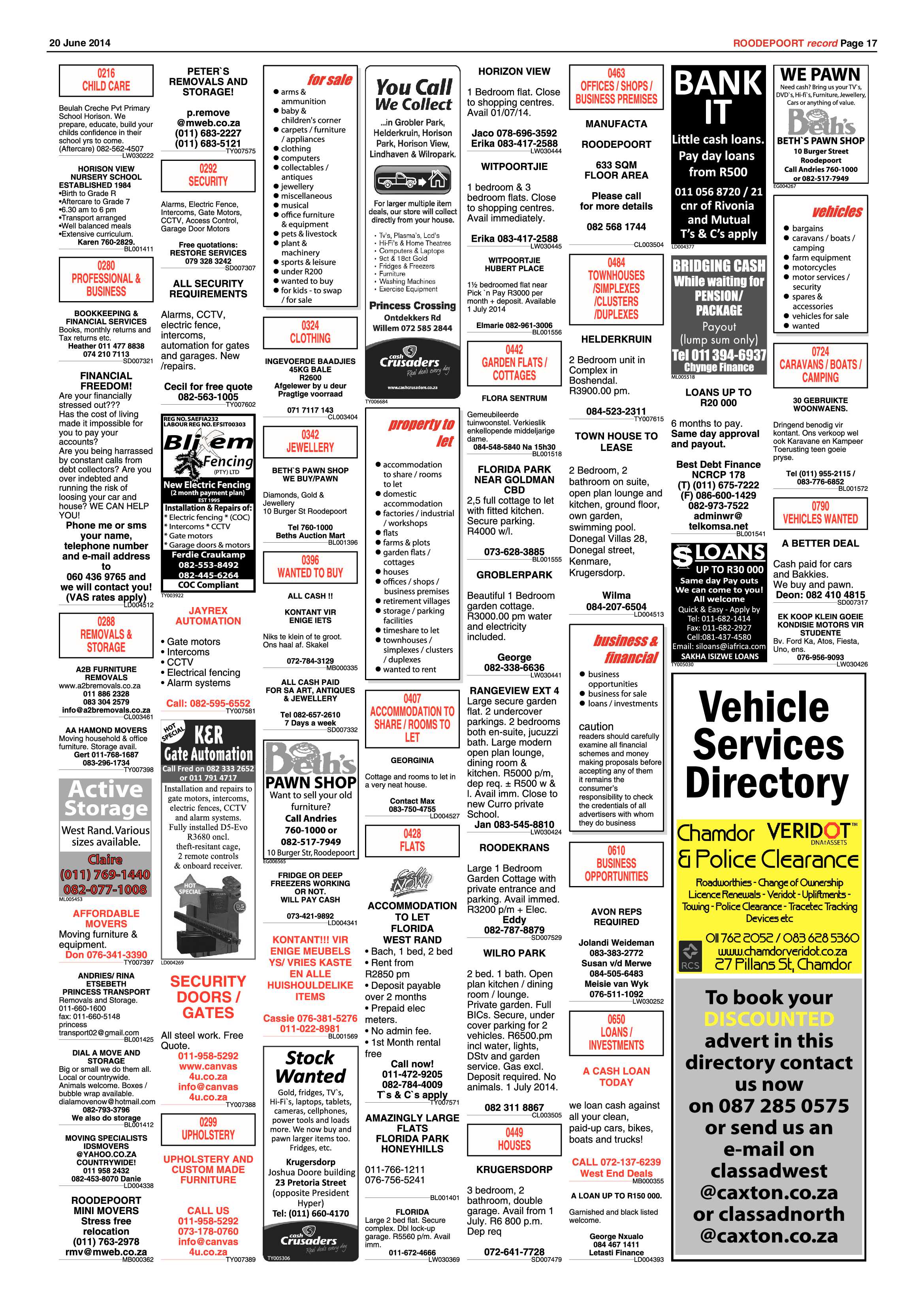 Roodepoort Record 20 June 2014 page 17