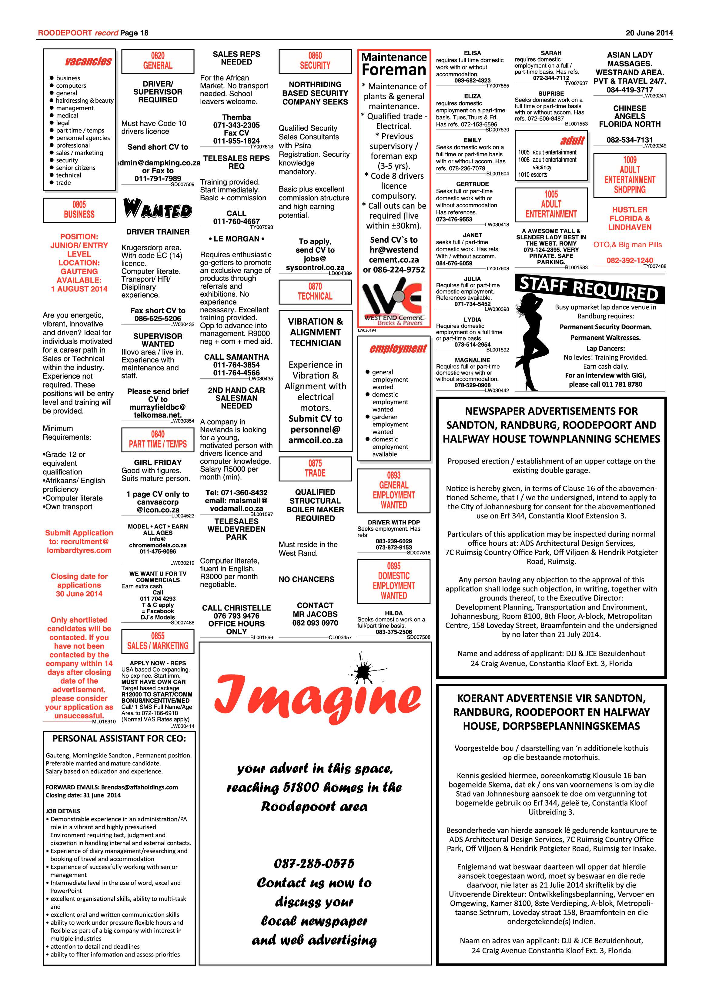 Roodepoort Record 20 June 2014 page 18