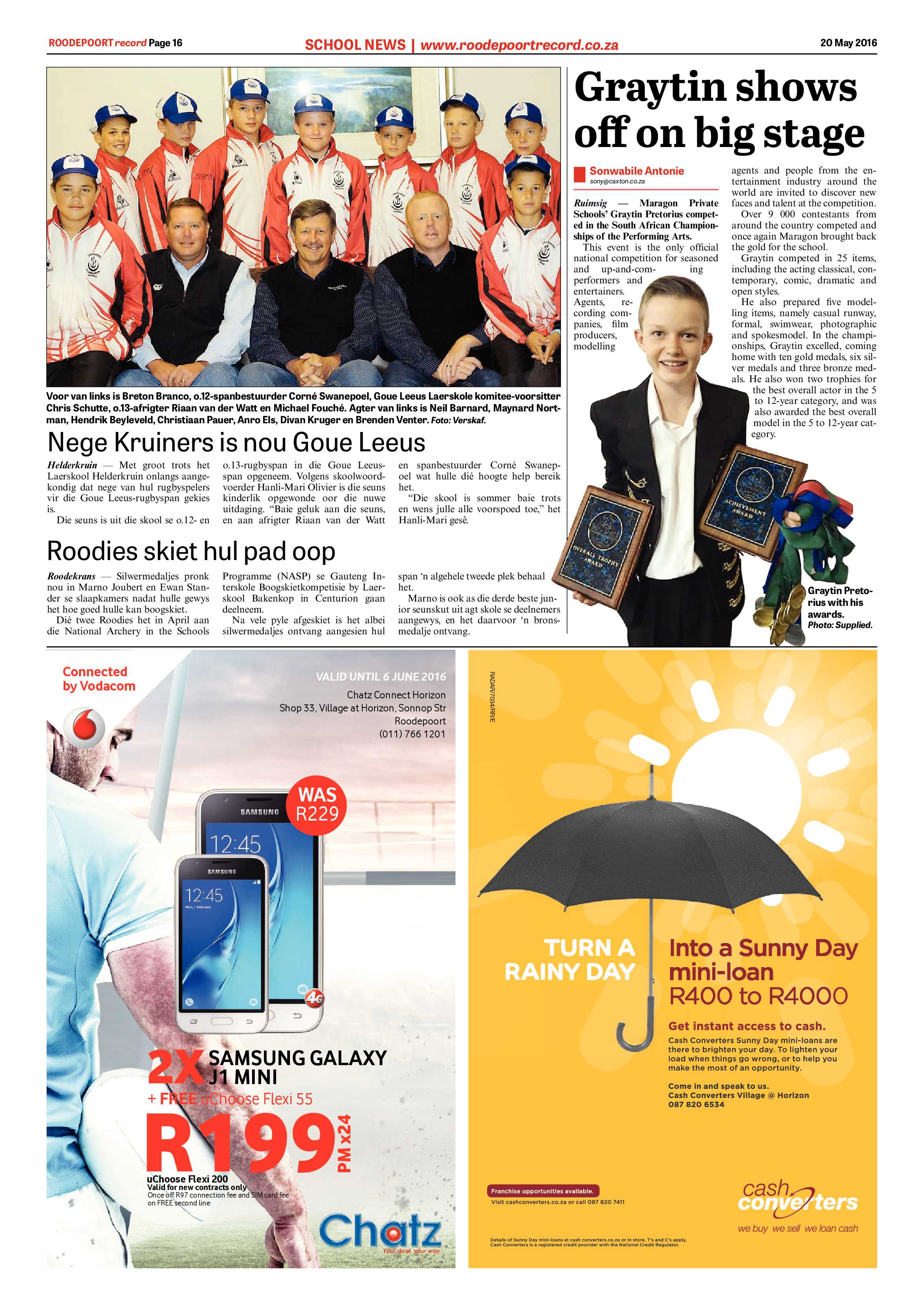 Roodepoort Record 20 May 2016 page 16