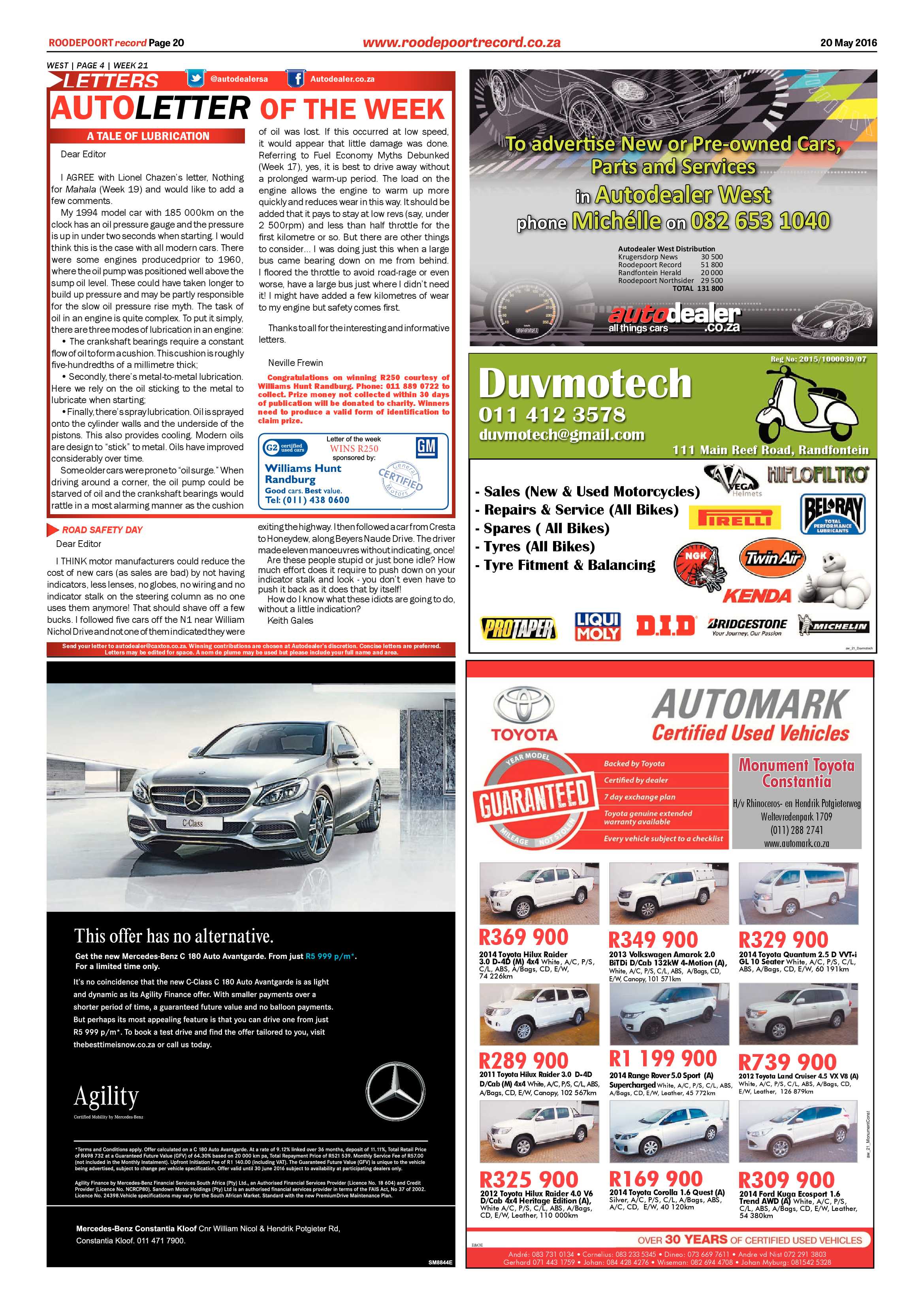 Roodepoort Record 20 May 2016 page 20