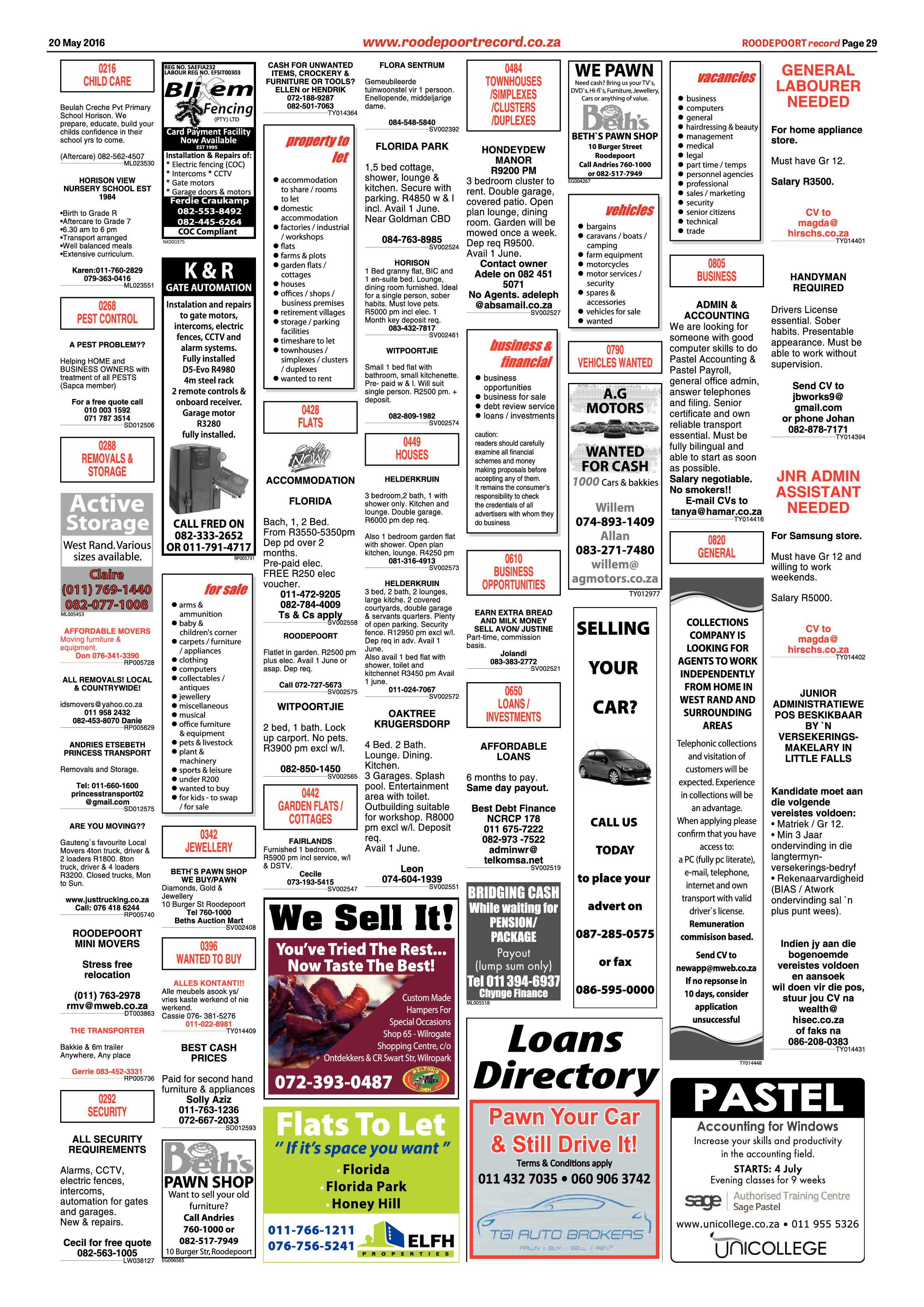 Roodepoort Record 20 May 2016 page 29