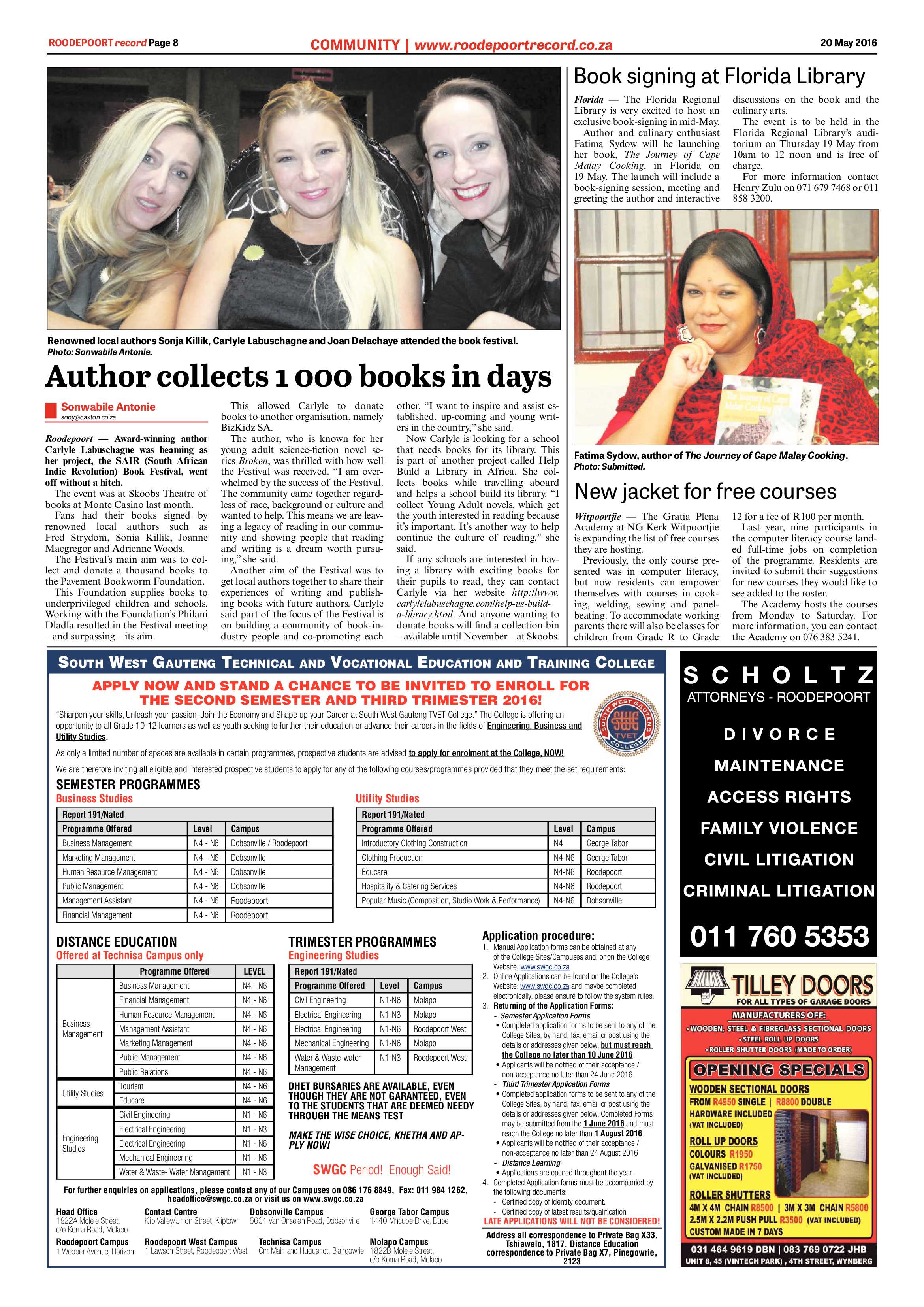 Roodepoort Record 20 May 2016 page 8