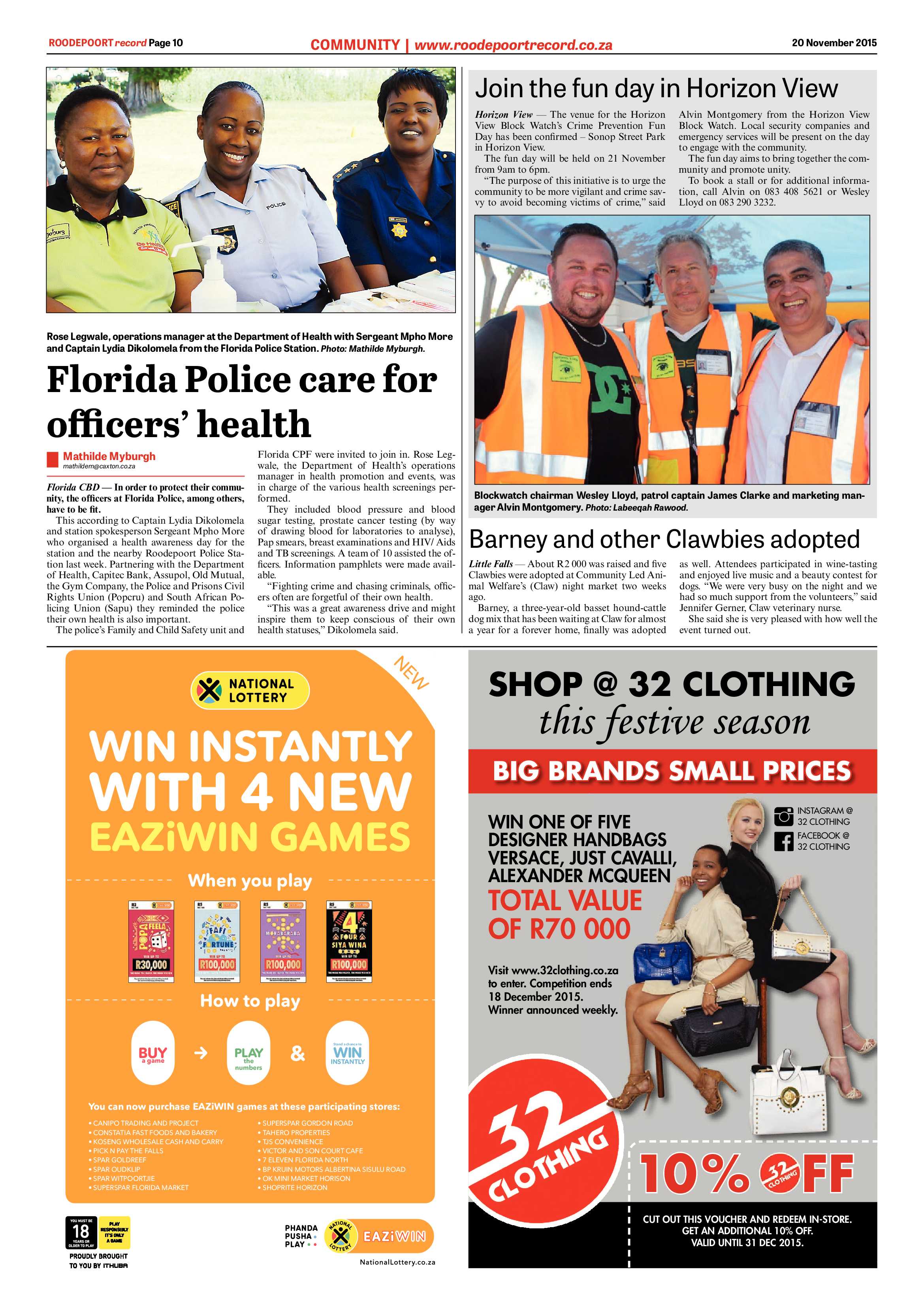 Roodepoort Record 20 November 2015 page 10