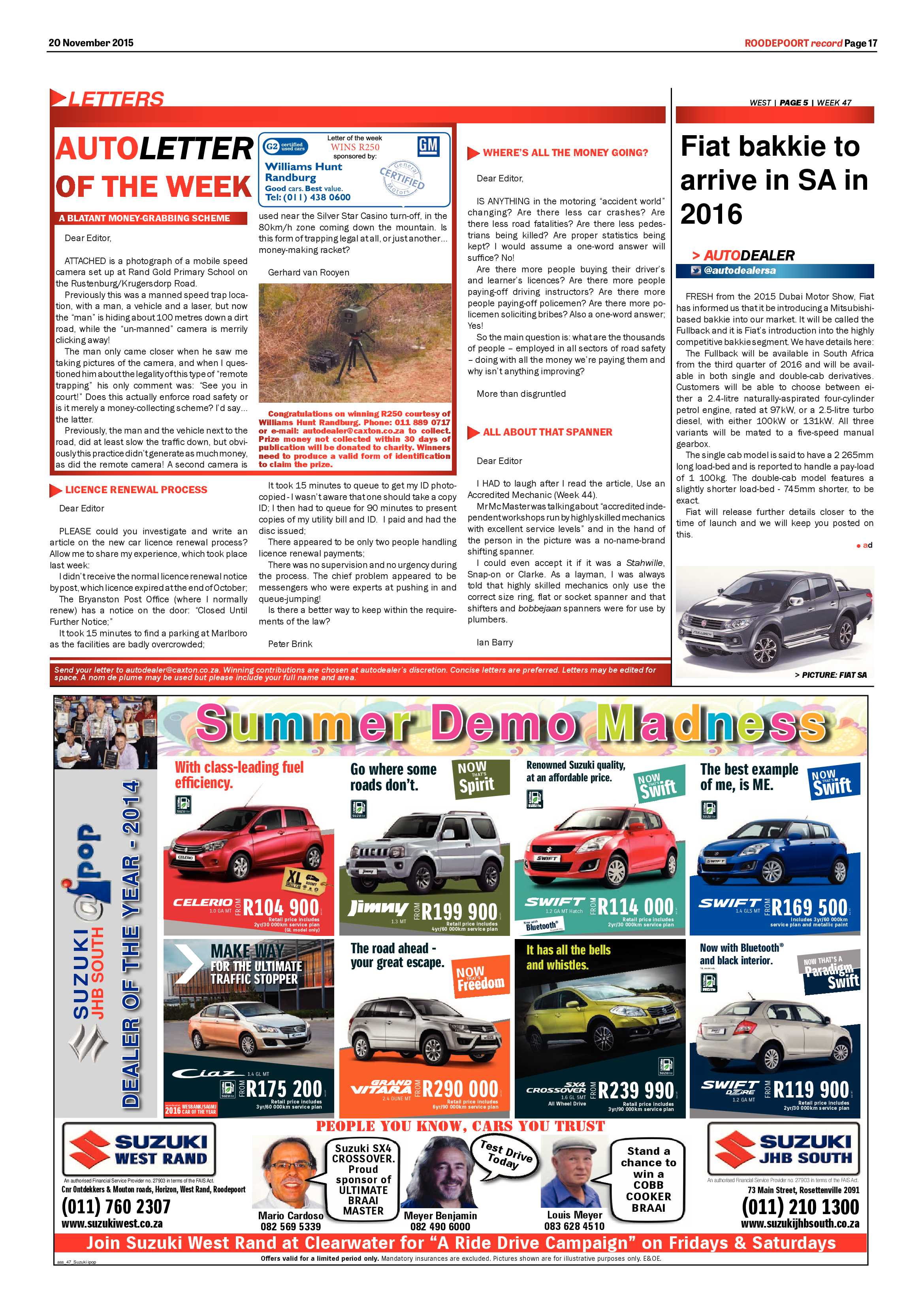 Roodepoort Record 20 November 2015 page 17