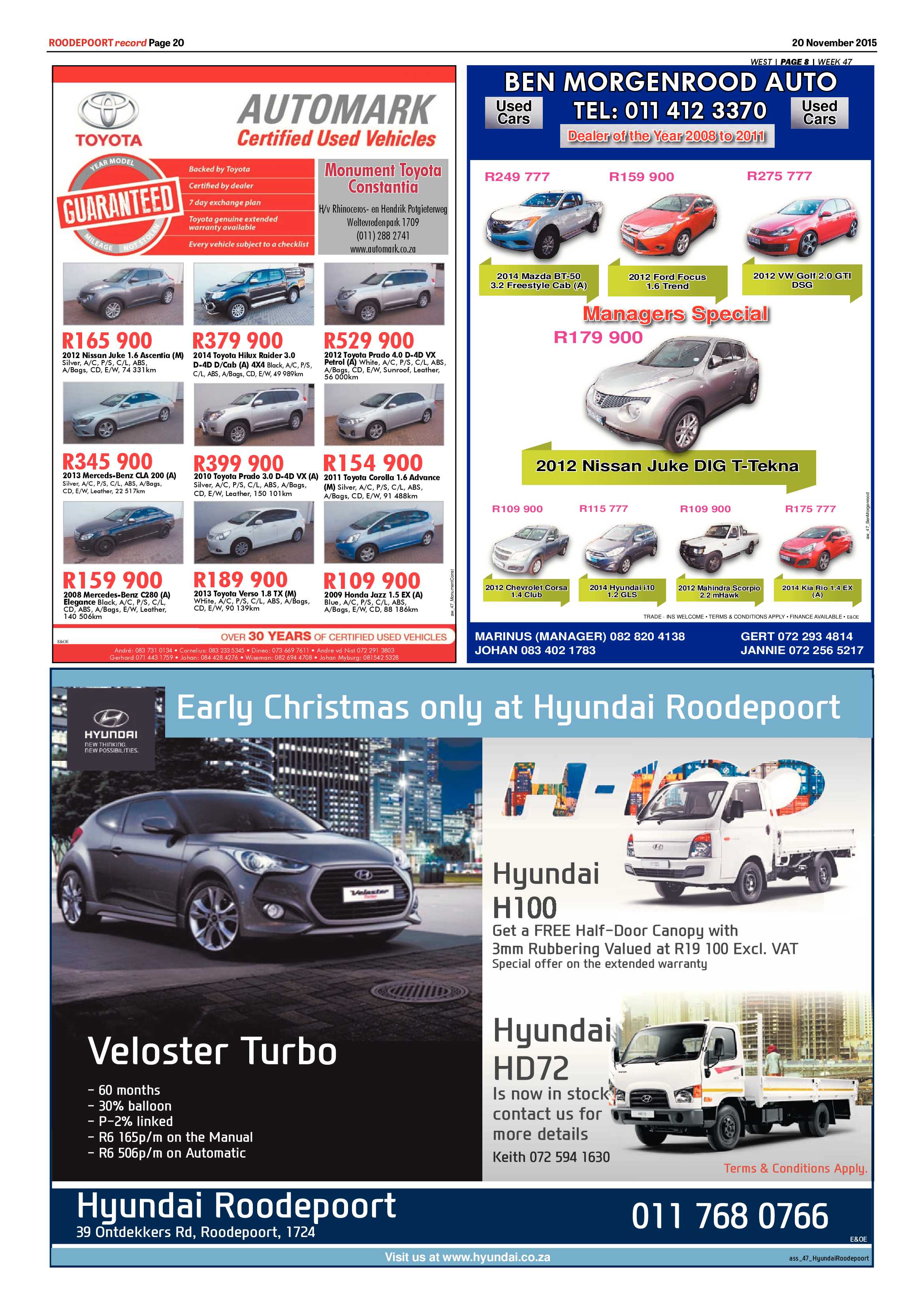 Roodepoort Record 20 November 2015 page 20