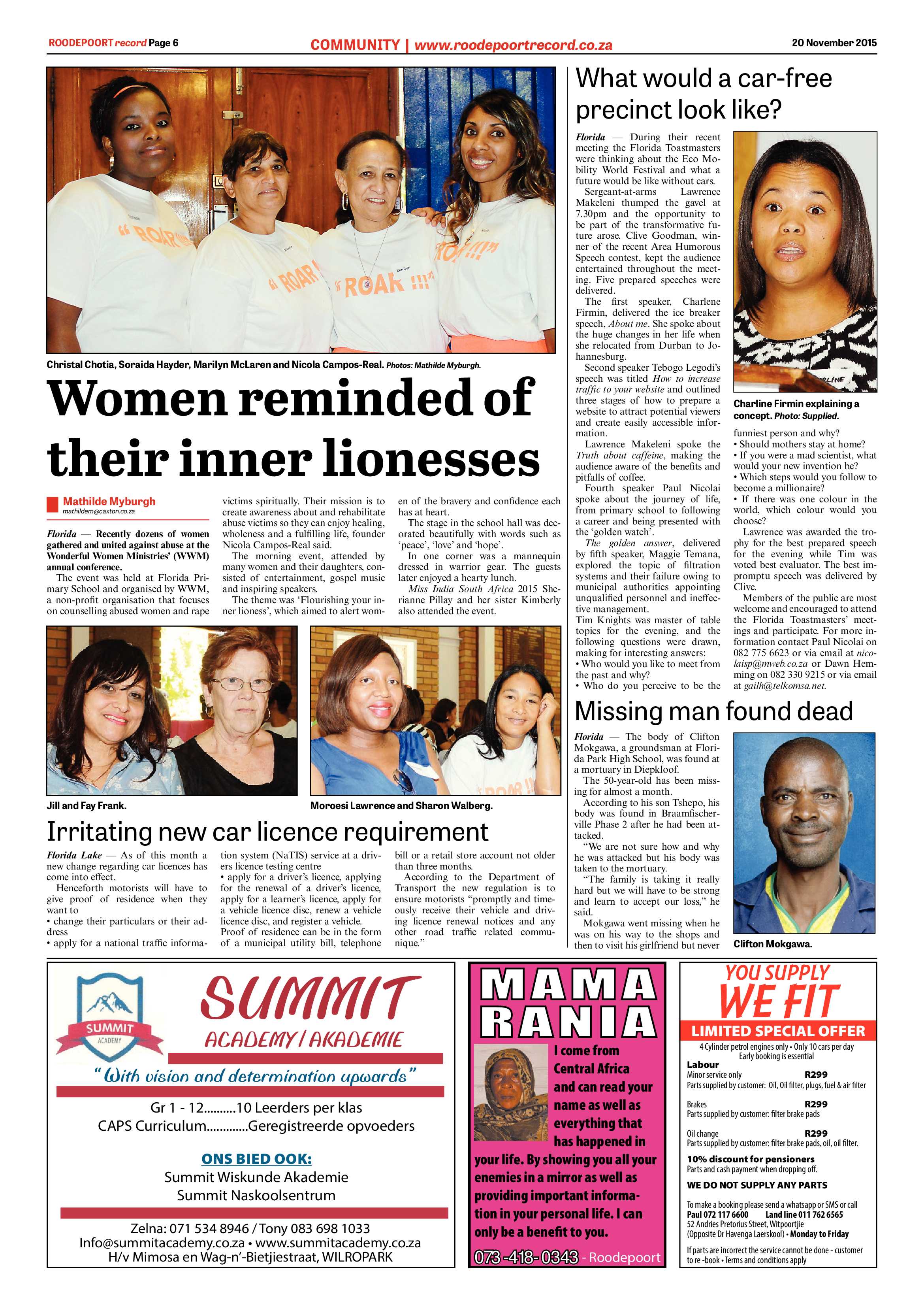 Roodepoort Record 20 November 2015 page 6