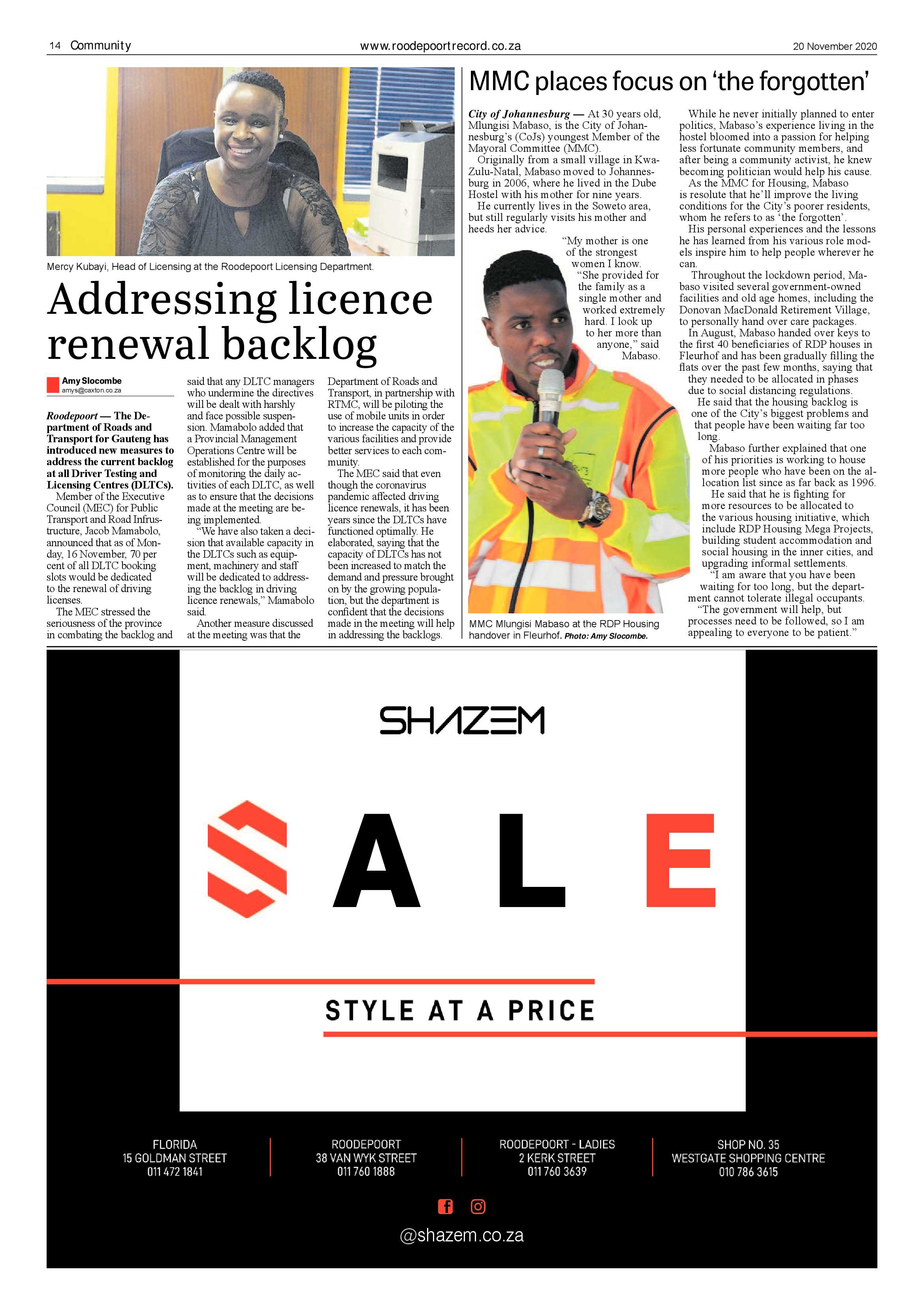 Roodepoort Record 20 November 2020 page 14