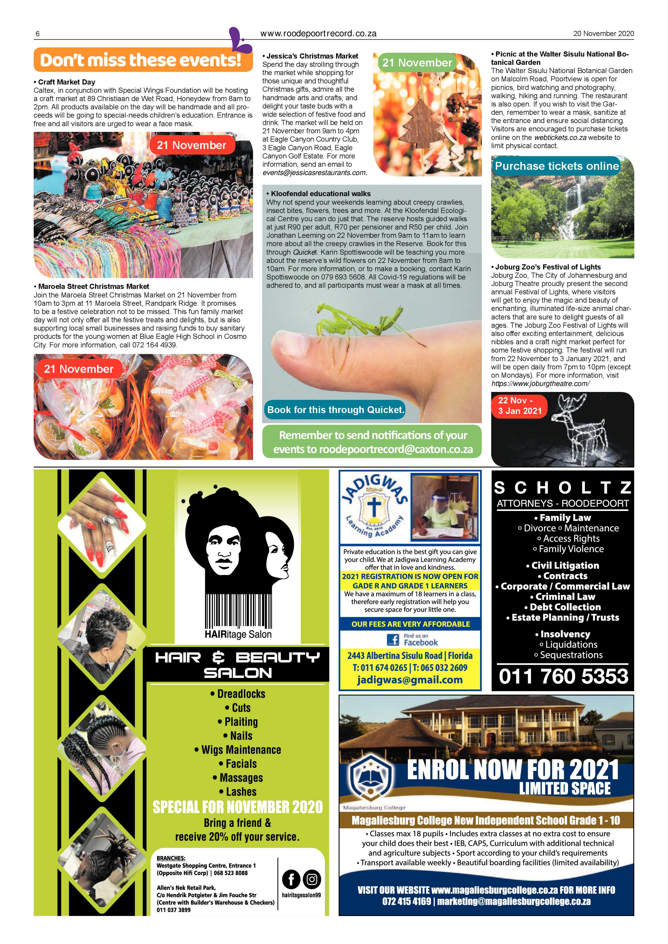 Roodepoort Record 20 November 2020 page 6