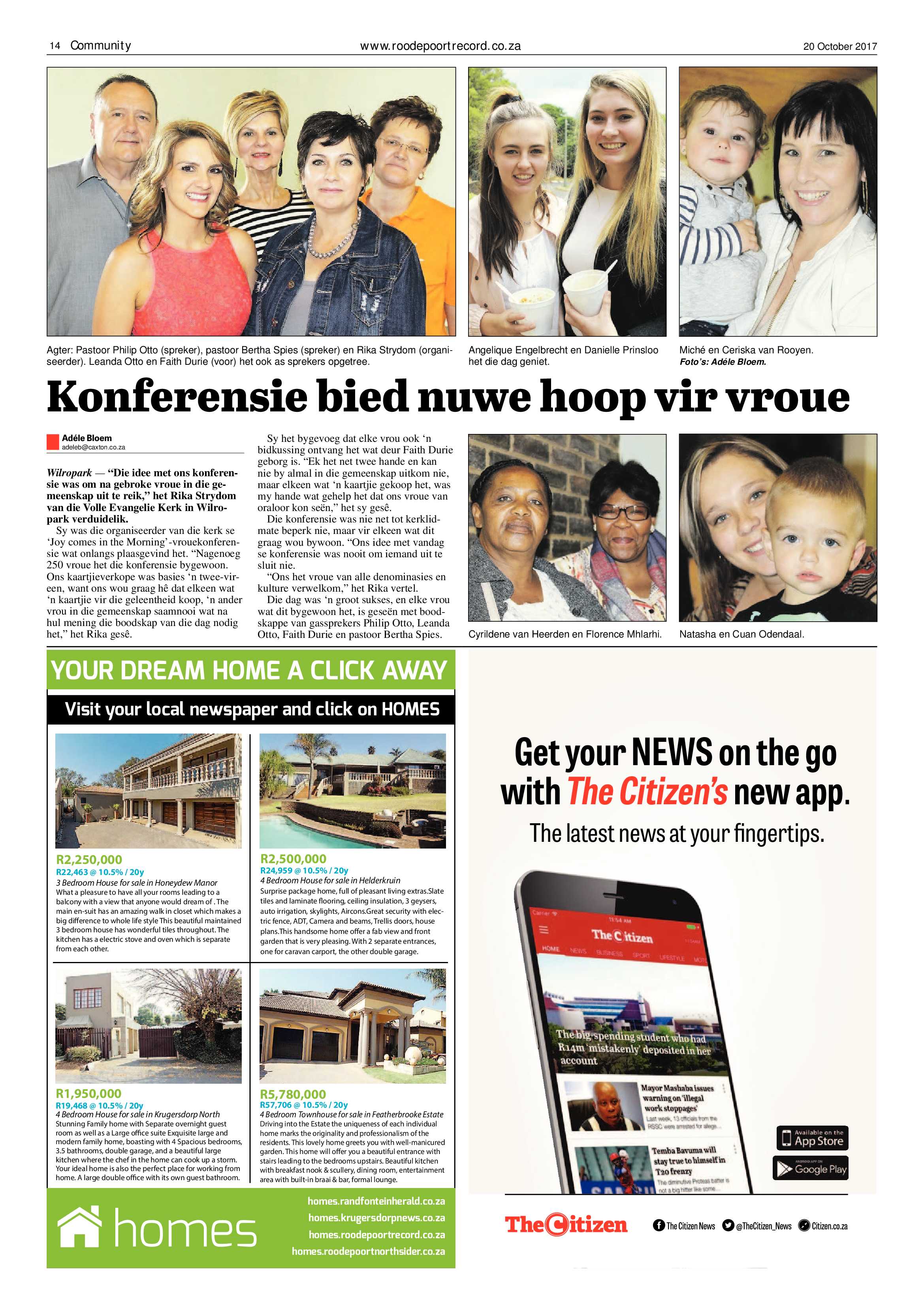 Roodepoort Record 20 October 2017 page 14
