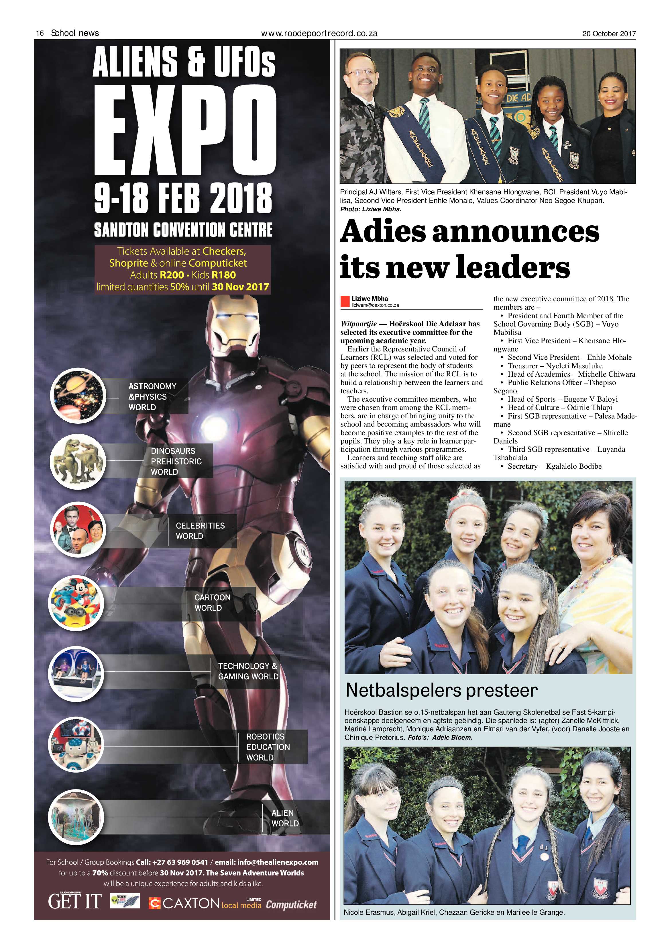 Roodepoort Record 20 October 2017 page 16