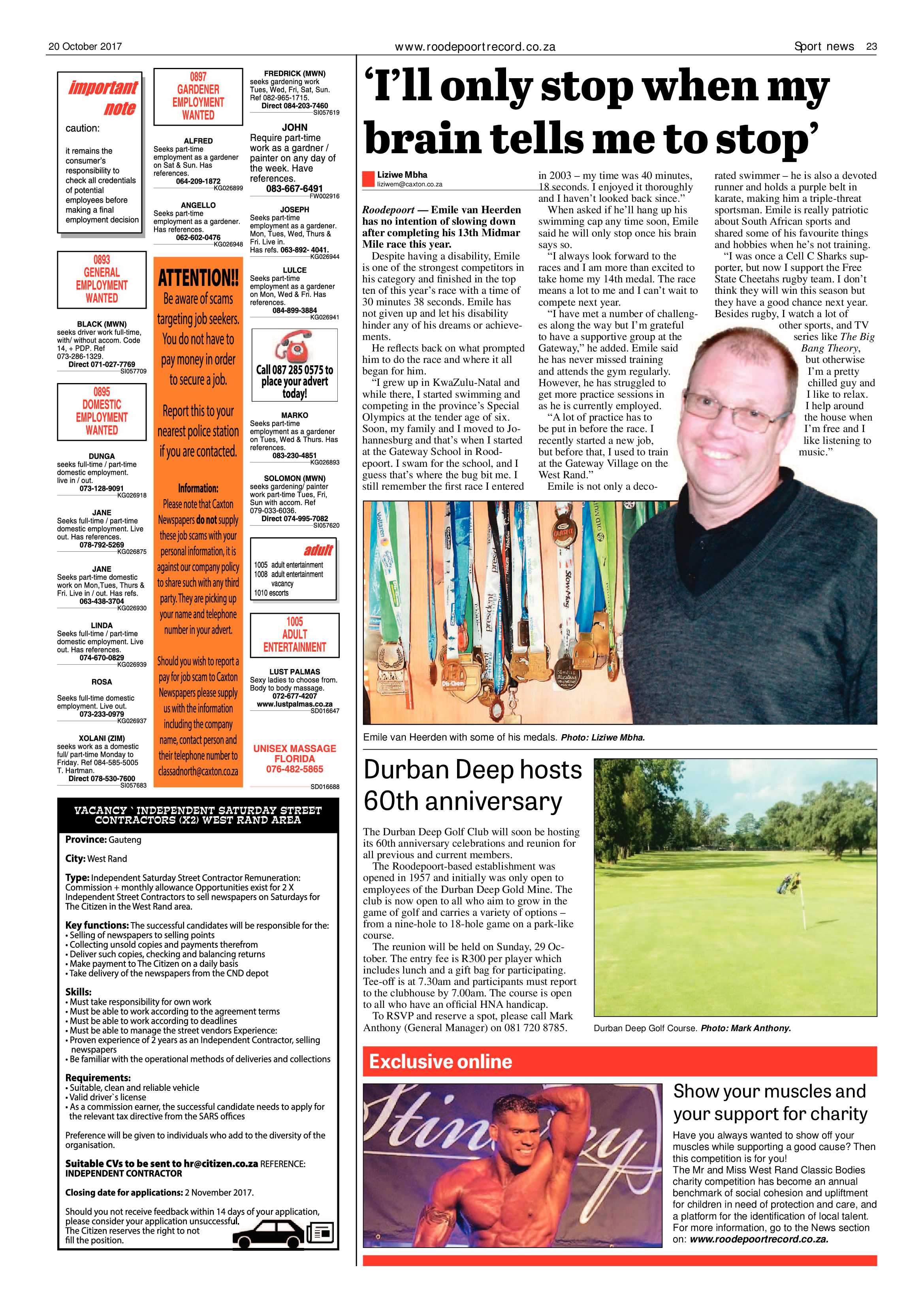 Roodepoort Record 20 October 2017 page 23