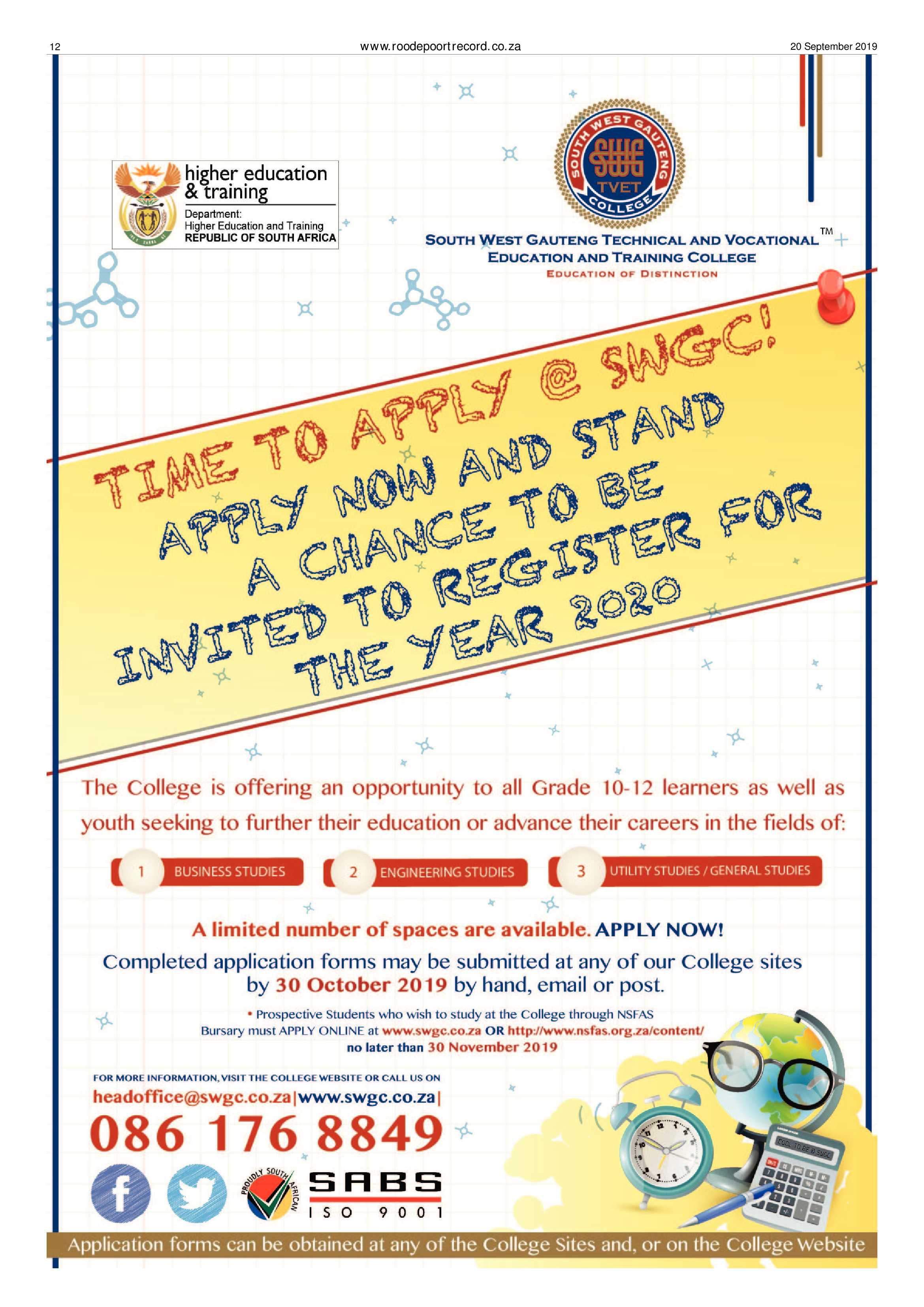 Roodepoort Record 20 September 2019 page 12